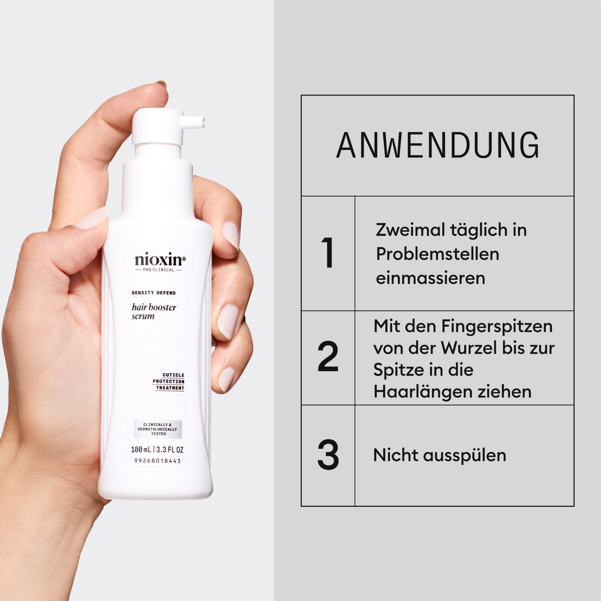 Nioxin Kopfhaut-Pflegeserum »Hair Booster Serum« stärkend, regt neuen Haarwuchs an, schützt schwaches Haar