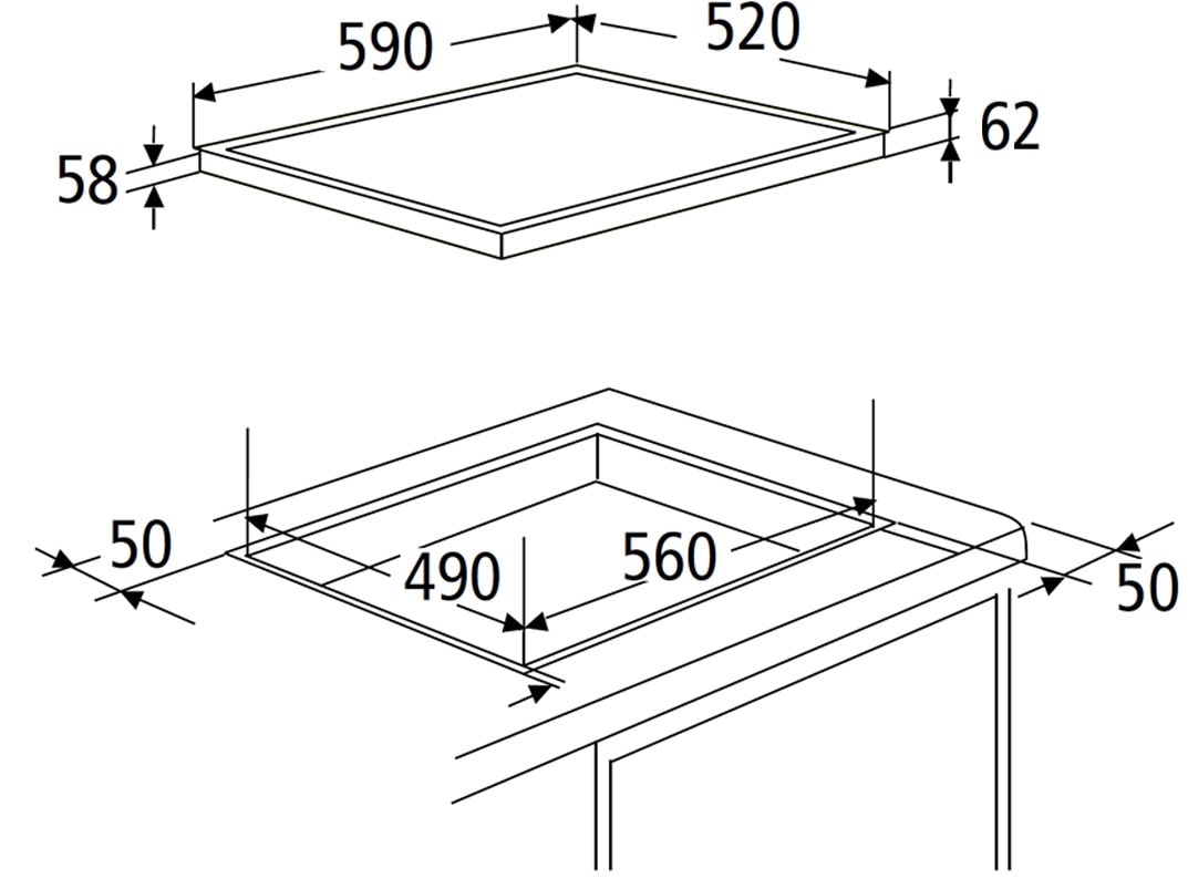 BASIC by Balculina Küchenzeile »Turin«, Breite 370 cm, wahlweise mit E-Geräten