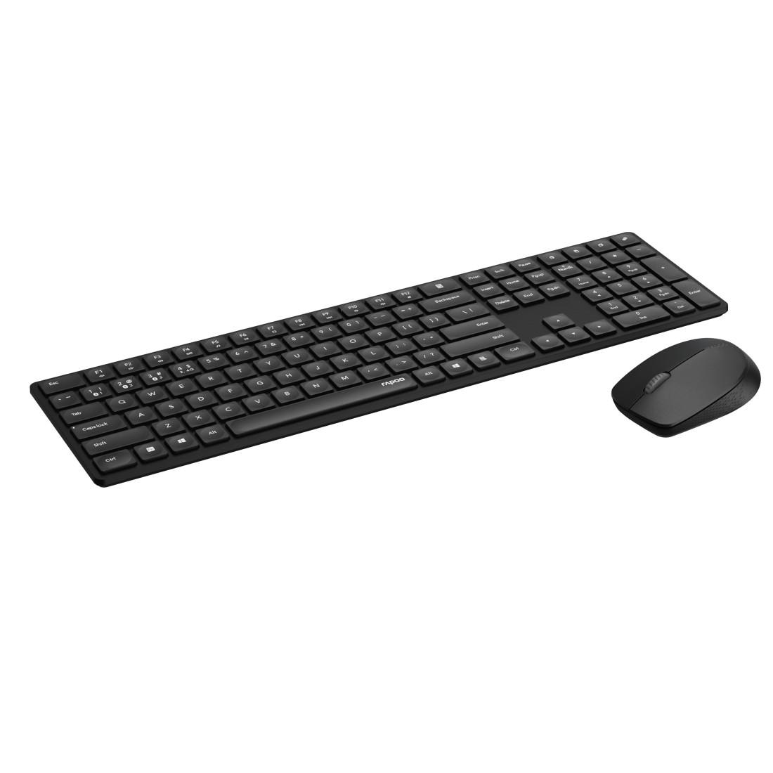 Rapoo Tastatur- und Maus-Set »8020M, Kabelloses Multi-Mode-Deskset, QWERTZ«, 2.4 GHz