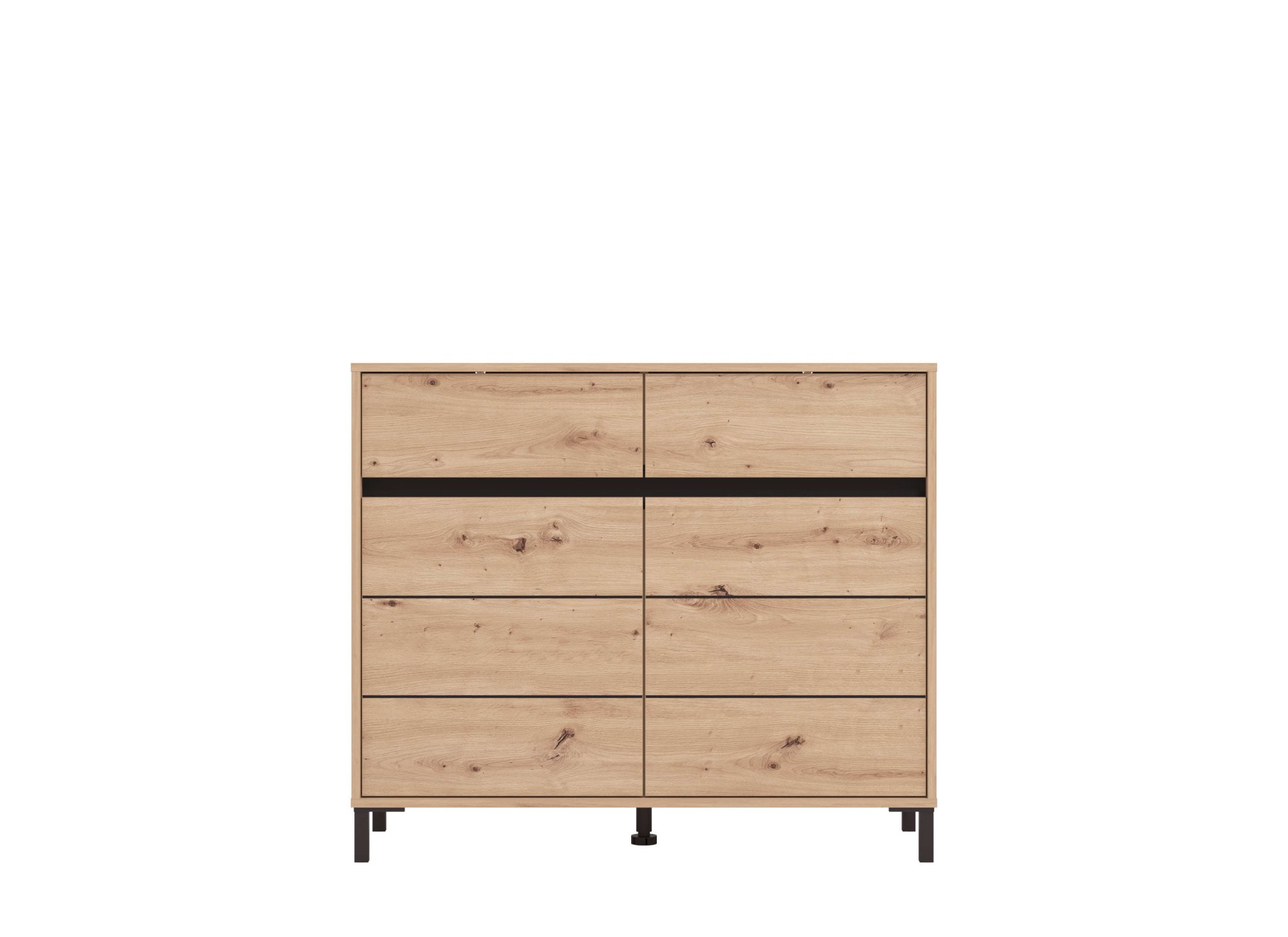 INOSIGN Kommode »Marron für Wohnzimmer, Flur, Schlafzimmer« Breite 106 cm, mit 2 Schubladen, hinter Türen 4 Fächer