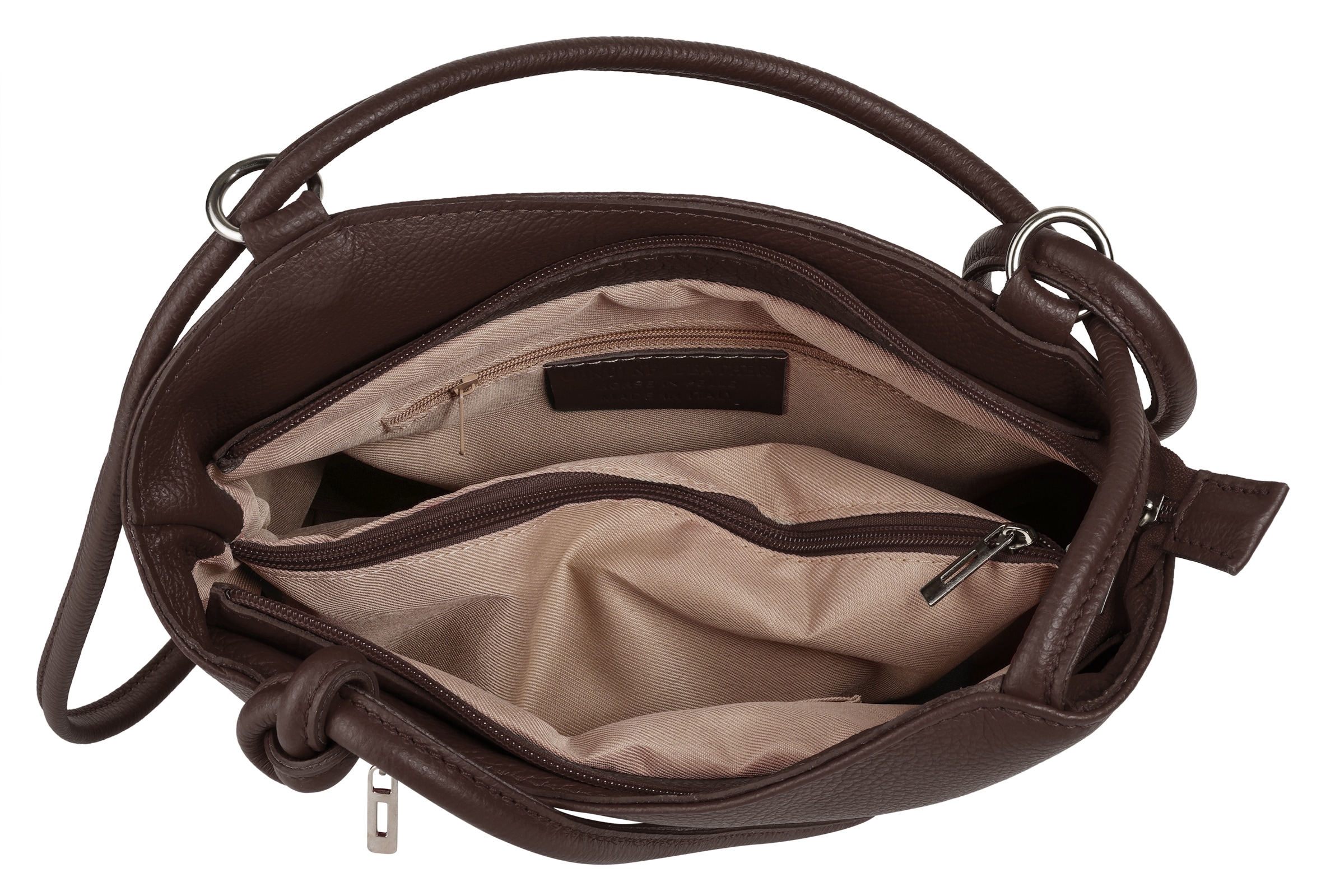 Cluty Cityrucksack, echt Leder, Made in Italy