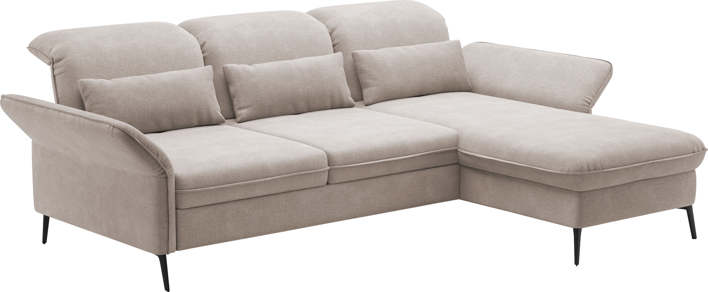 sit&more Ecksofa »Emely«, mit Sitztiefenverstellung optional mit Bettfunktion und Bettkasten