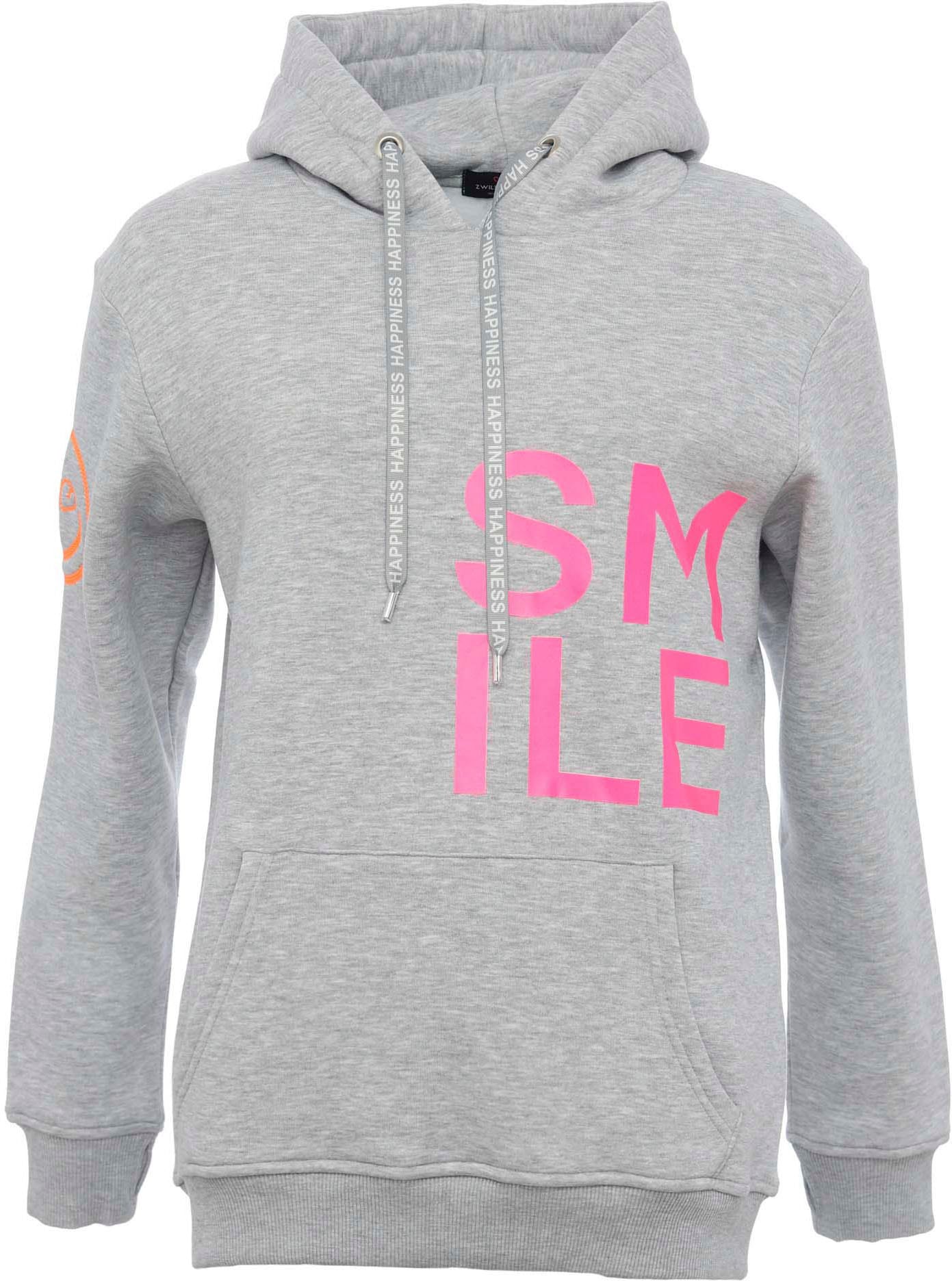 Zwillingsherz Hoodie »"Alissa"«, mit SMILE Print