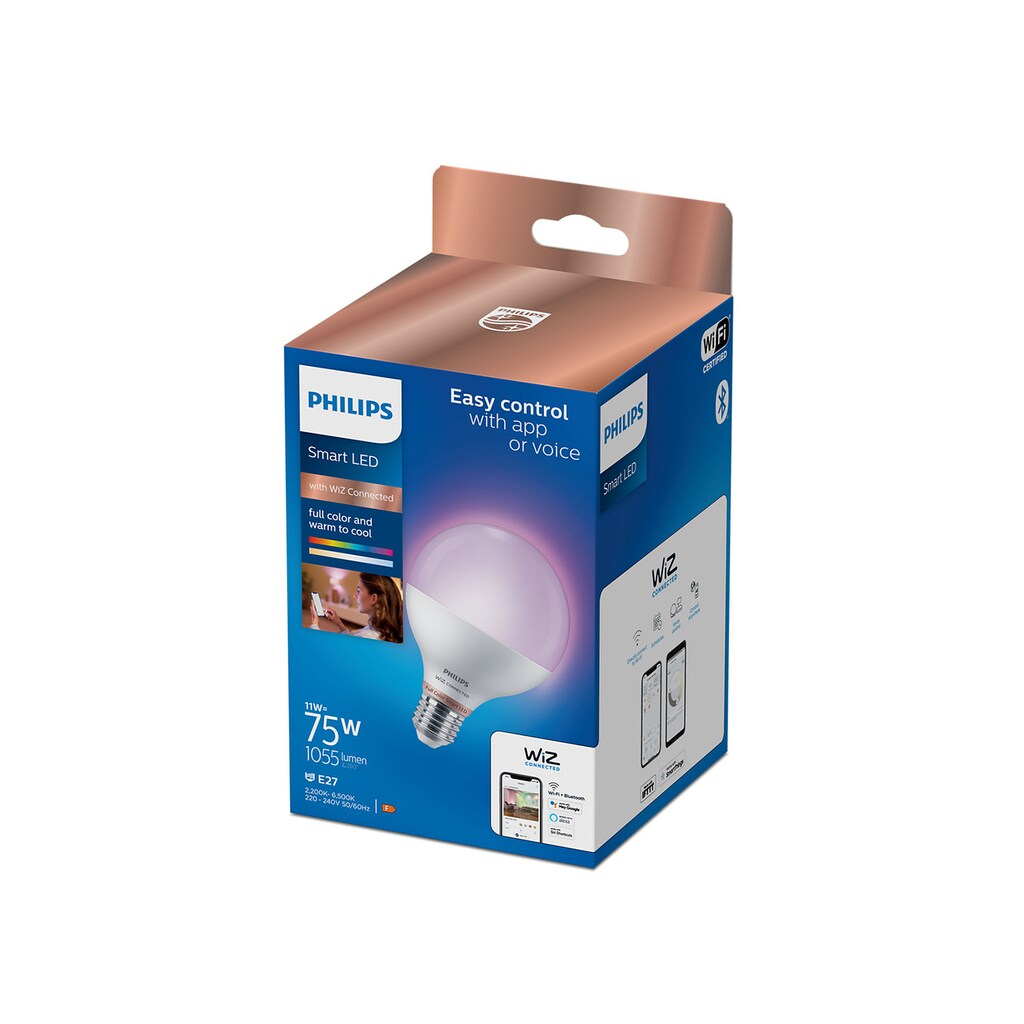 Philips Smarte LED-Leuchte »Lampe RGB 75W G95 E27 1PF/6«