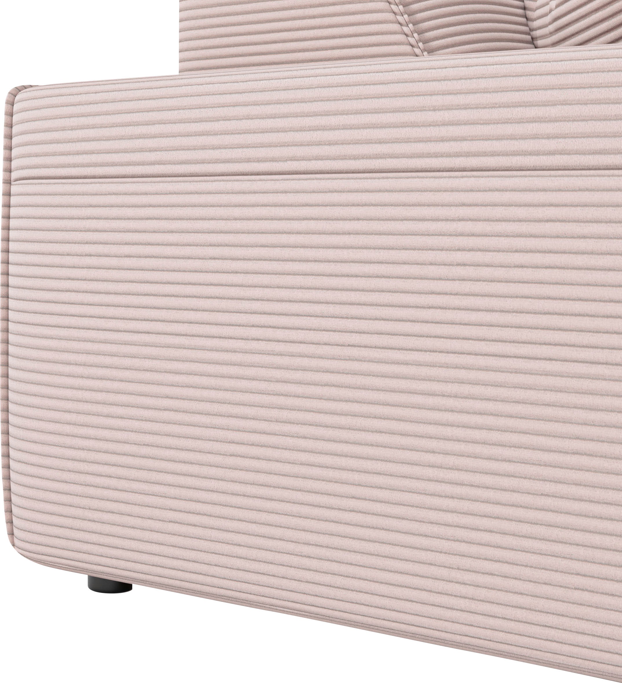 andas Ecksofa »Glimminge L-Form auch in Breitcord, Feincord + Easy care-Bezug,«, Breite 264, Zierkissen