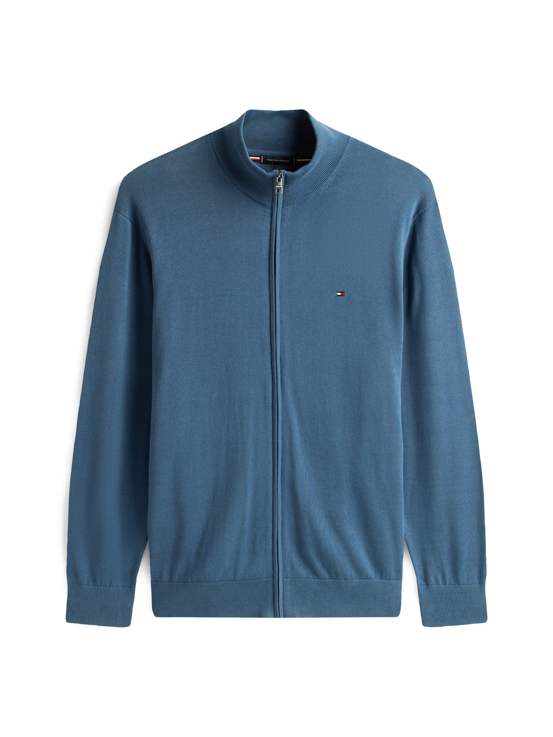 Tommy Hilfiger Big & Tall Strickjacke »BT-ESSENTIAL COTTON ZIP THRU-B«, Großen Größen