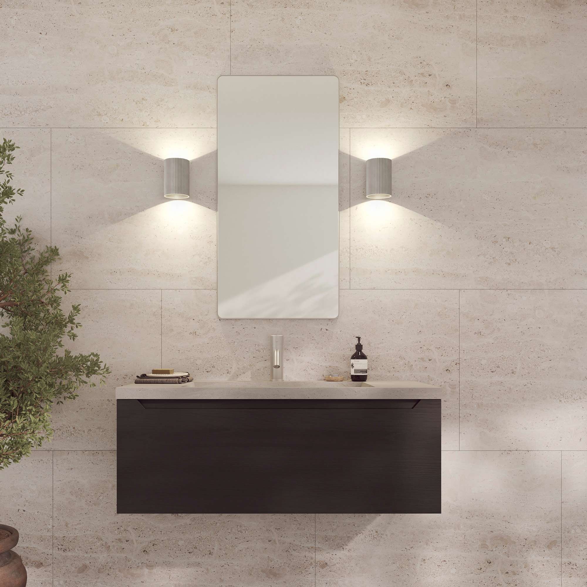 Loevschall Spiegel »Refine, Wandspiegel für alle Raumtypen, Stilvoller Rahmen,«, Spiegel für Schlafzimmer, Wohnzimmer, Garderobe, Flur und Badezimmer