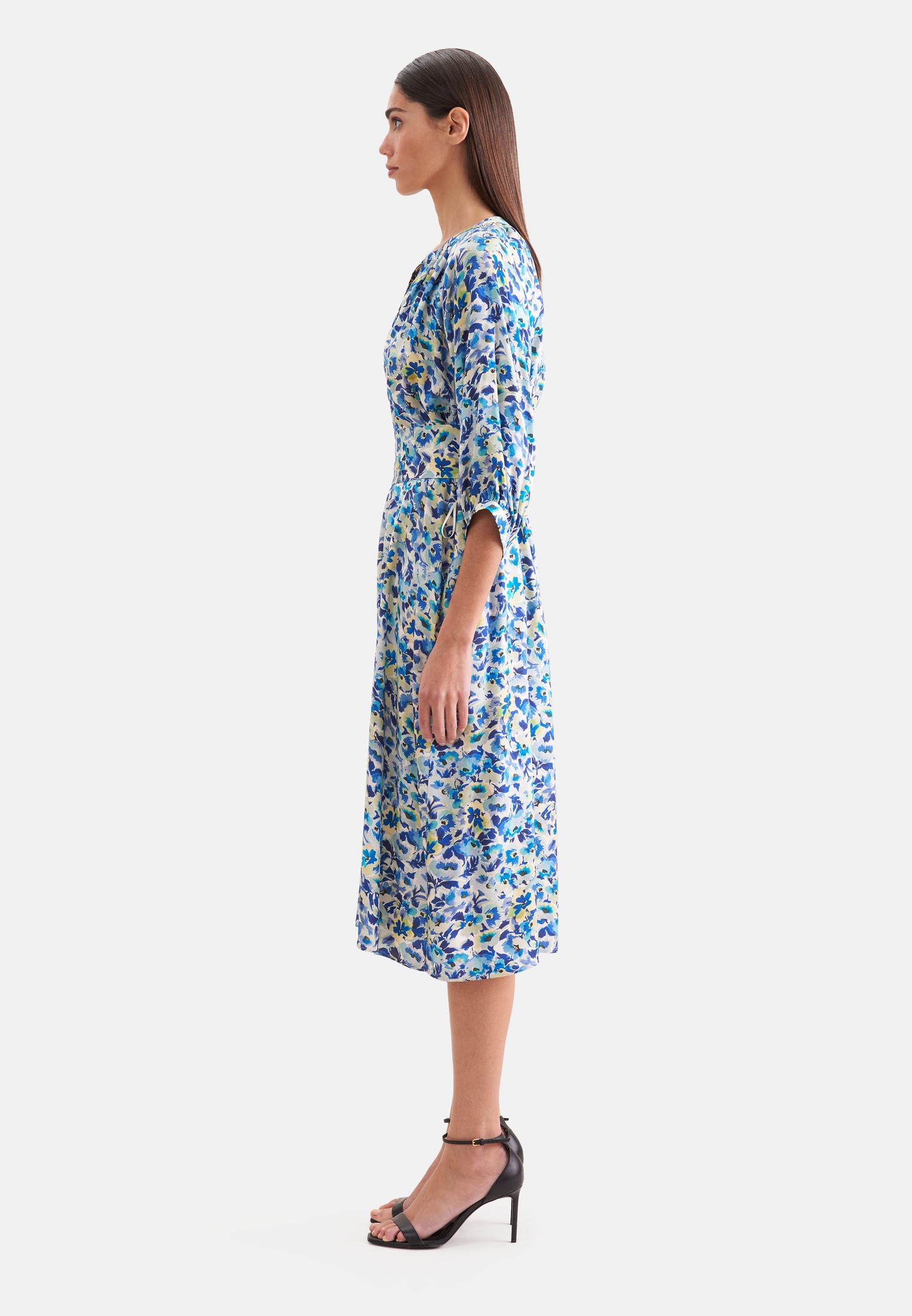 seidensticker Sommerkleid 3/4 V-Neck Druck