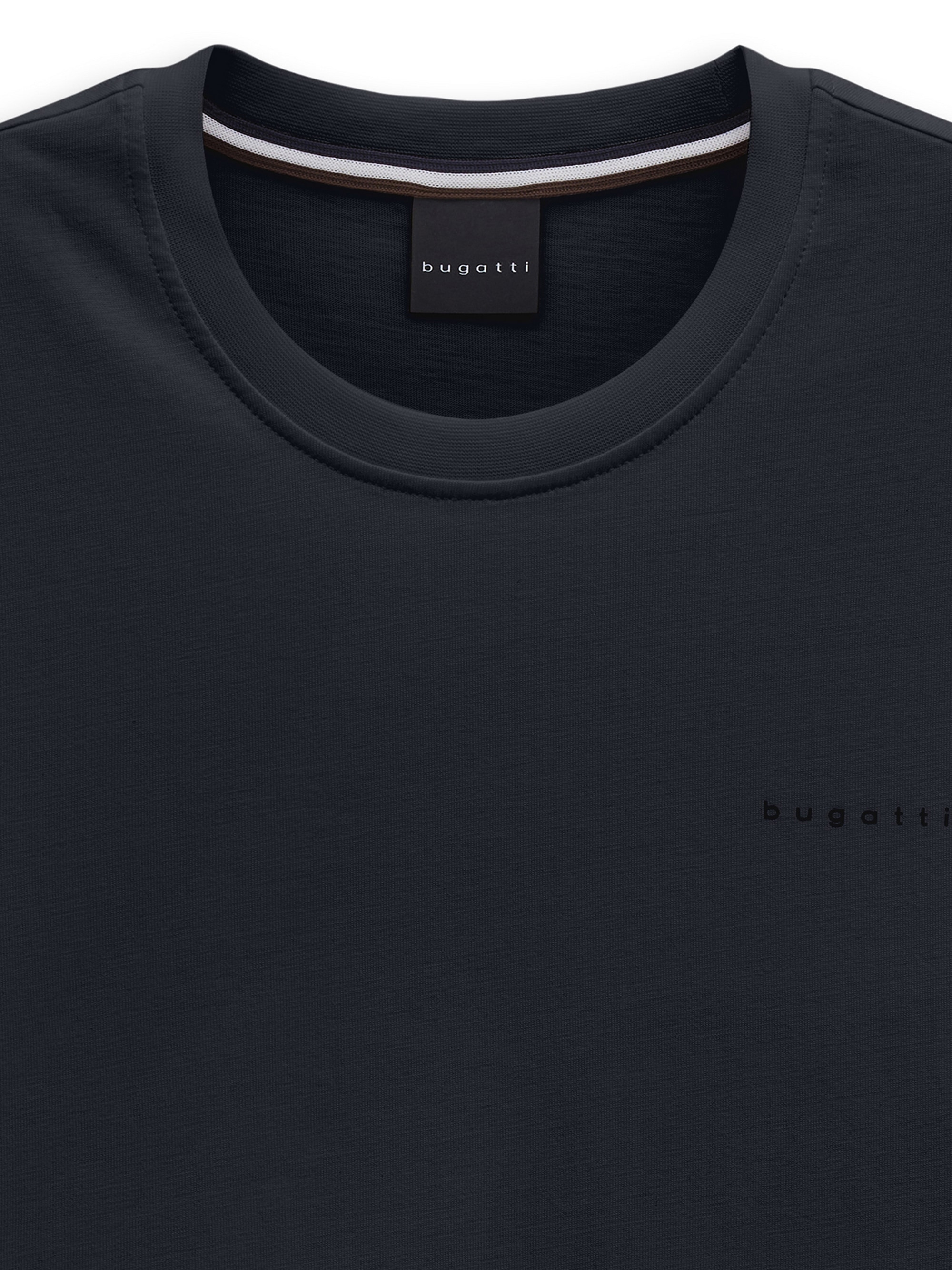 bugatti T-Shirt »Modern Fit« Modern Fit Baumwolle Rundhals Frontprint