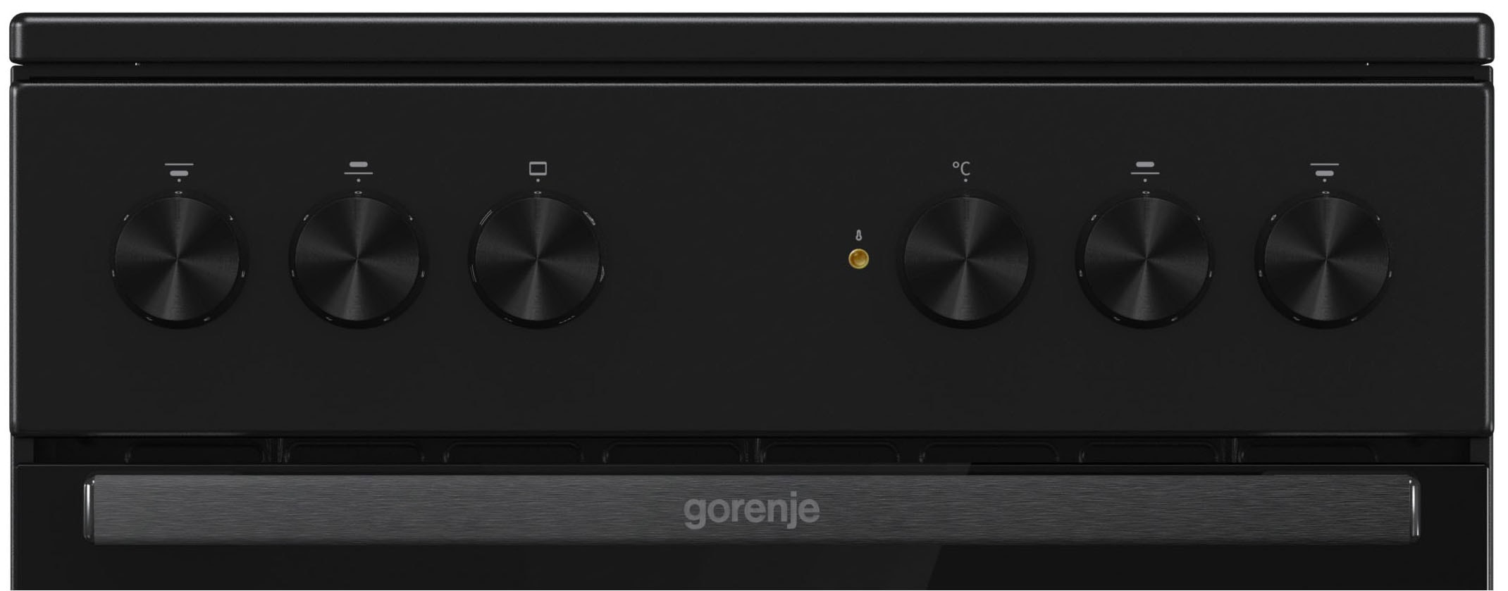 GORENJE Elektro-Standherd »GEC5A20BG« mit 1-fach-Teleskopauszug Aqua Clean 1 Stk. tlg. Black Design