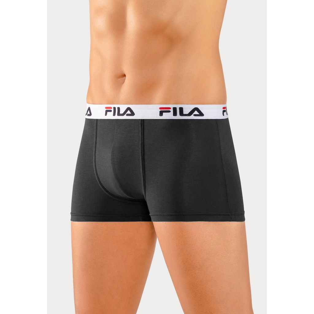 Fila Boxer, (Packung, 3 St.), mit Logo Schriftzug im Bund