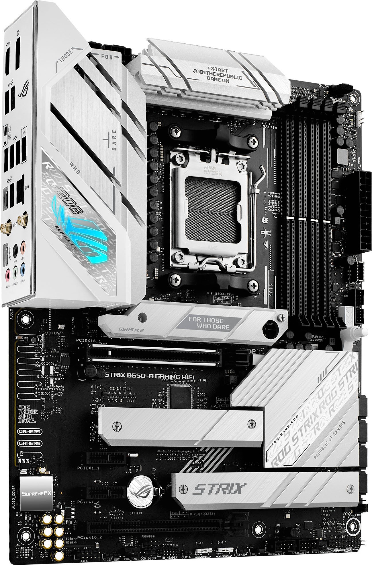 Asus Ryzen B650-A »ROG Jahre USB | Stages, Garantie Gen XXL Mainboard Speicher, 7000, GAMING DDR5 3.2 UNIVERSAL ➥ Typ-C STRIX Power WIFI«, 12+2 3 2x2