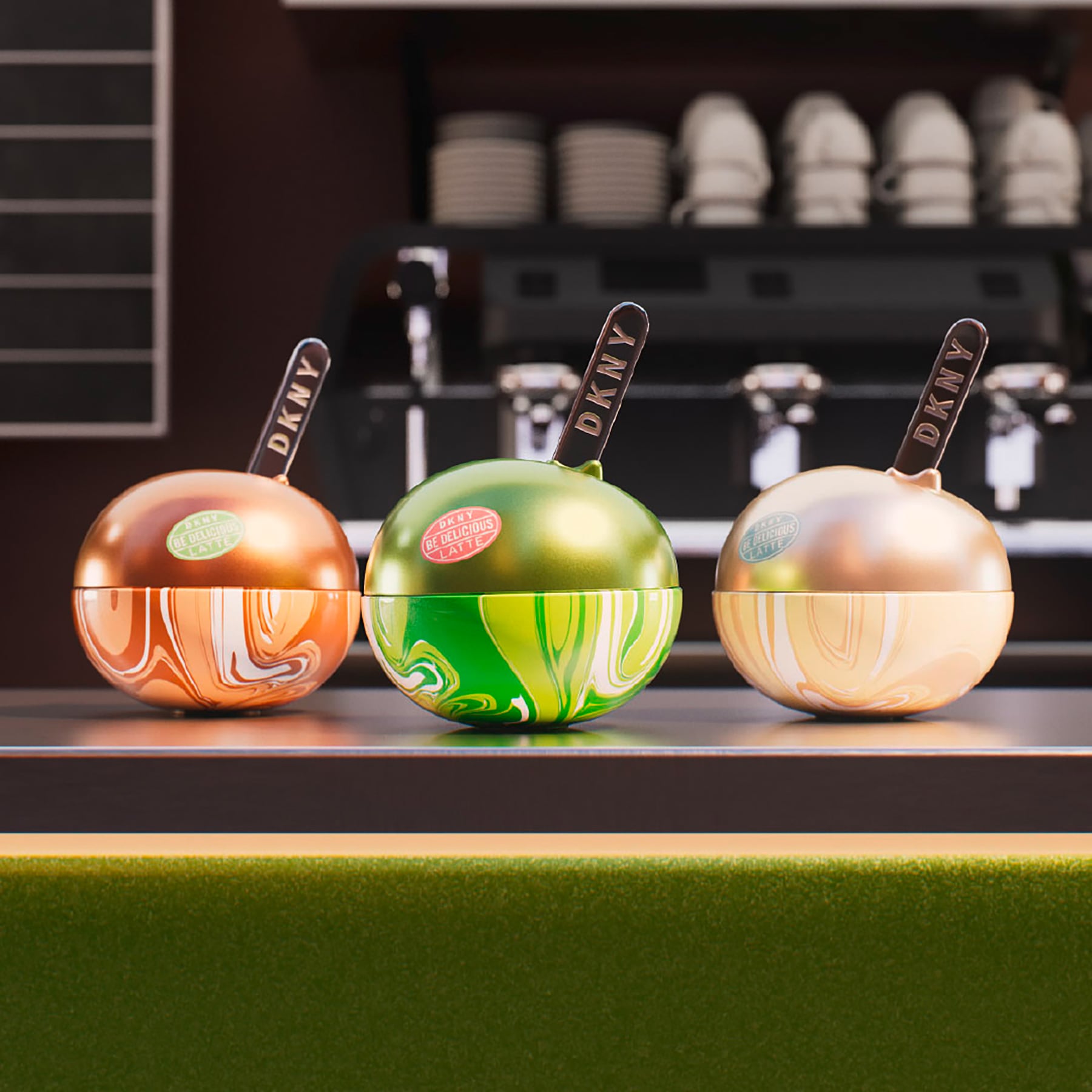 DKNY Eau de Parfum »BE DELICIOUS PISTACHIO LATTE EDP« floriental-gourmand Duftcharakter, mit Pistazie, Bergamotte und Orange