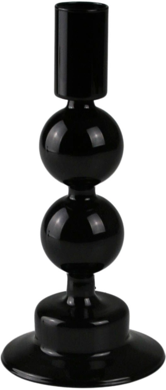 AM Design Kerzenhalter »Kerzenständer mit kunstvollen Ausbuchtungen«, (Set, 2 St.), aus Glas, Höhe ca. 16,50 cm, Dekoobjekt