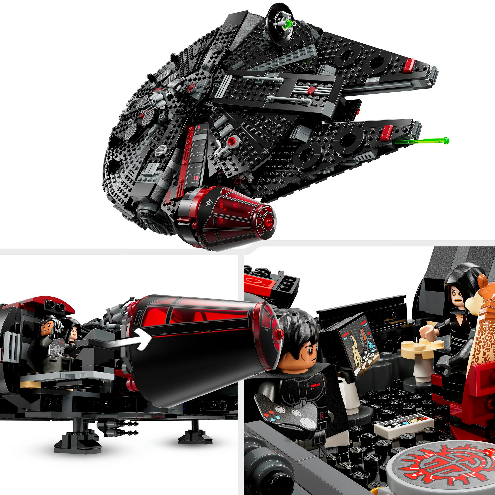 LEGO® Konstruktionsspielsteine »Dunkler Millennium Falke (75389), LEGO Star Wars TM«, (1579 St.), Made in Europe