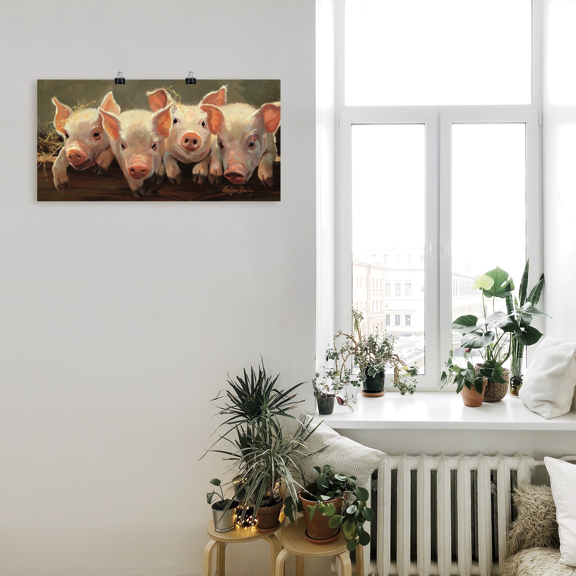 Artland Poster »Das große Grunzen« Haustiere 1 Stk. tlg. ohne Rahmen