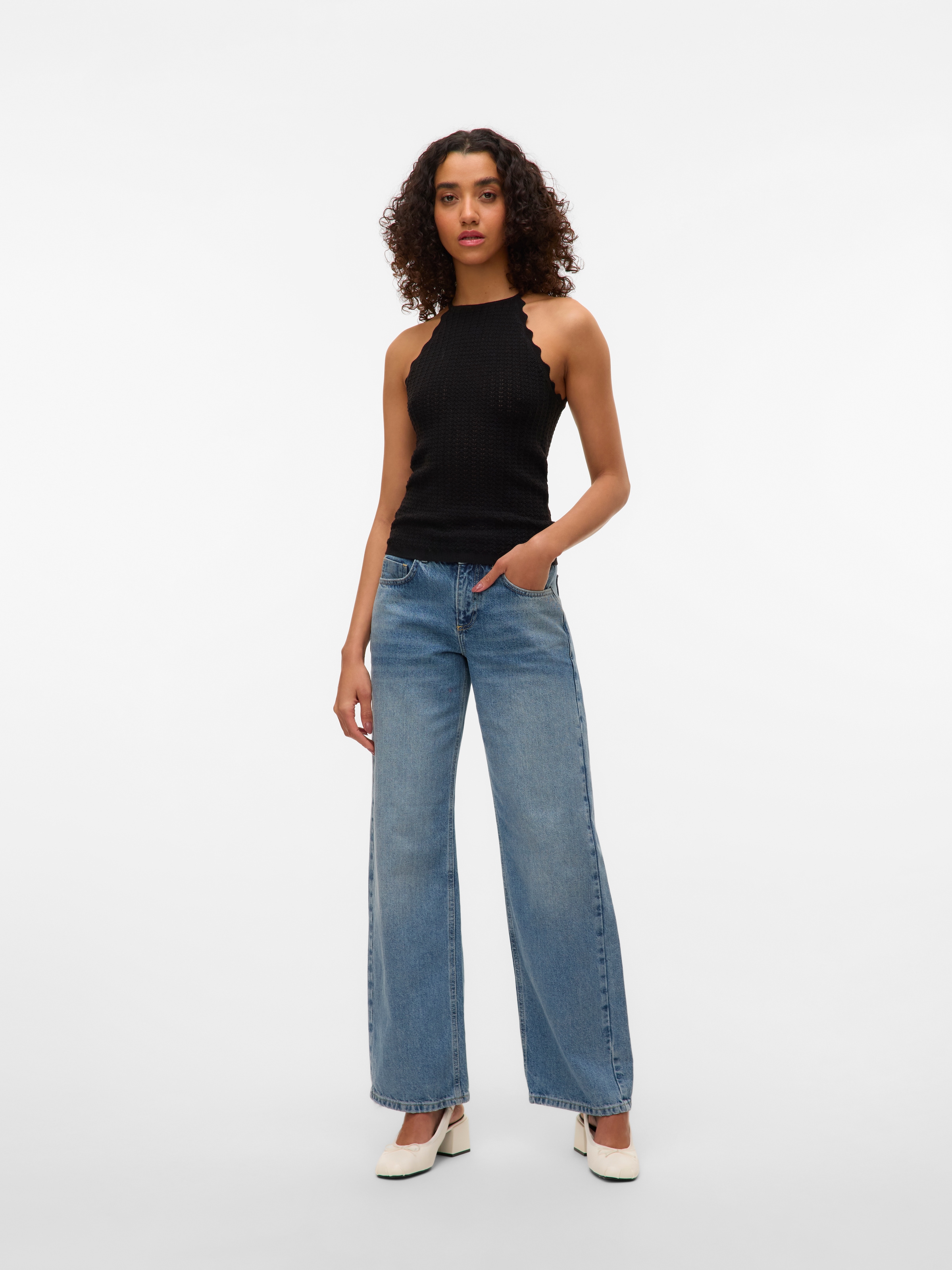 Vero Moda Stricktop »VMPANAMA SL KNIT TOP VMA NOOS«