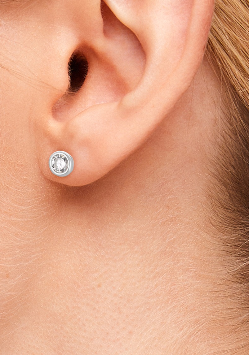 s.Oliver Paar Ohrstecker »Rund, 2032975, 2032976, 2032977«, mit Zirkonia (synth.)