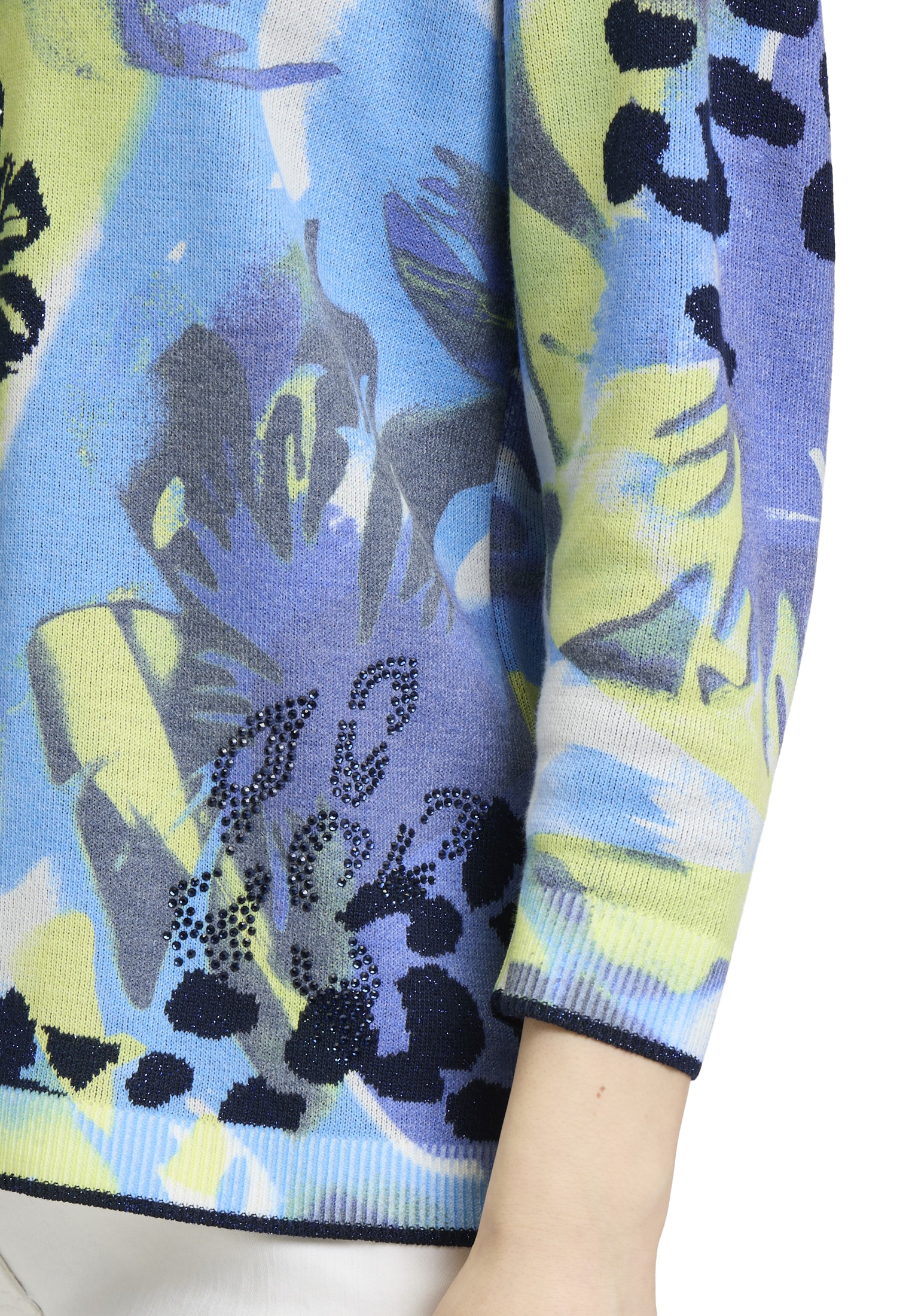 Betty Barclay Rundhalspullover »Feinstrickpullover mit Leoprint«