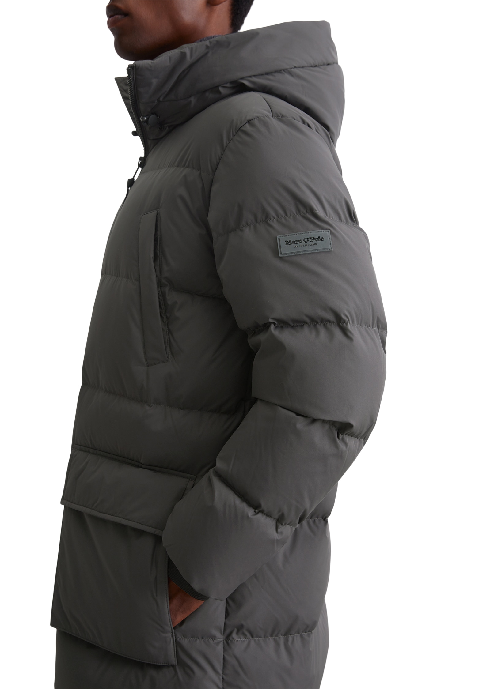 Marc O'Polo Winterjacke, mit Kapuze, mit Kapuze und vielen Details