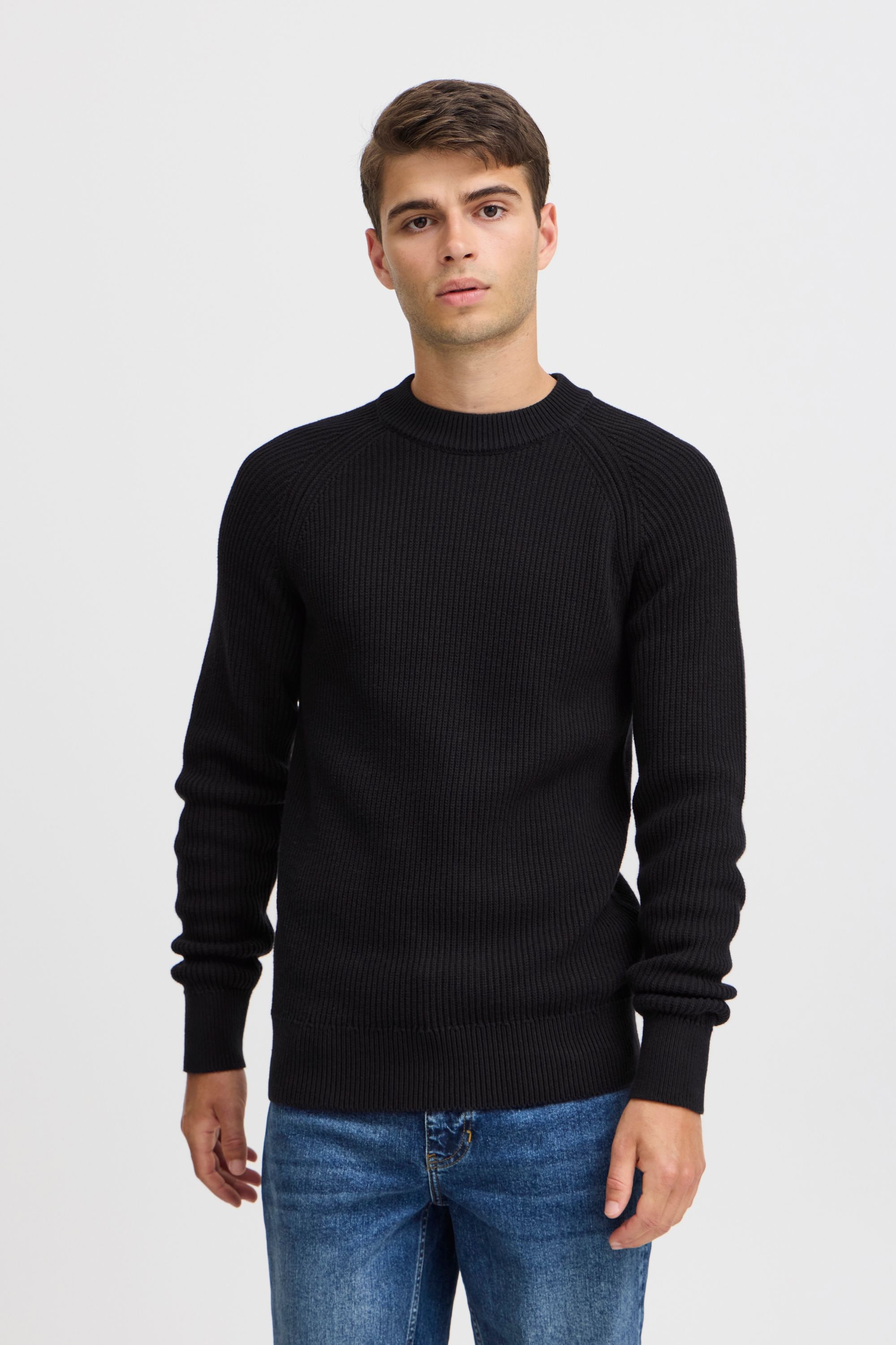 Casual Friday Strickfleece-Pullover »Strickpullover CFKRISTIAN raglan rib crew neck knit«