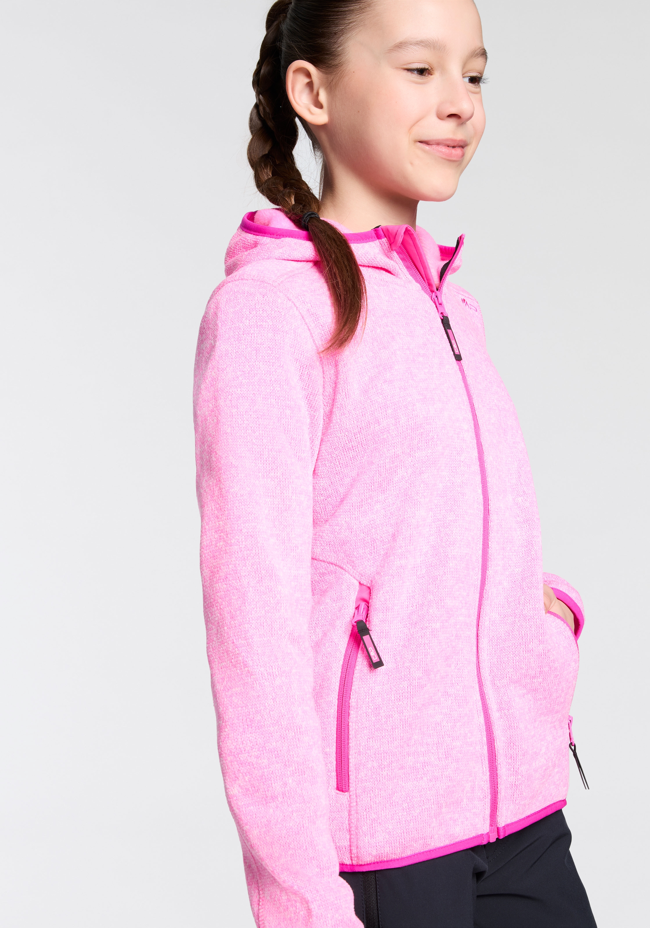 CMP Fleecejacke, mit Kapuze, Wärmend & Atmungsaktiv & Schnell trocknend & für Kinder