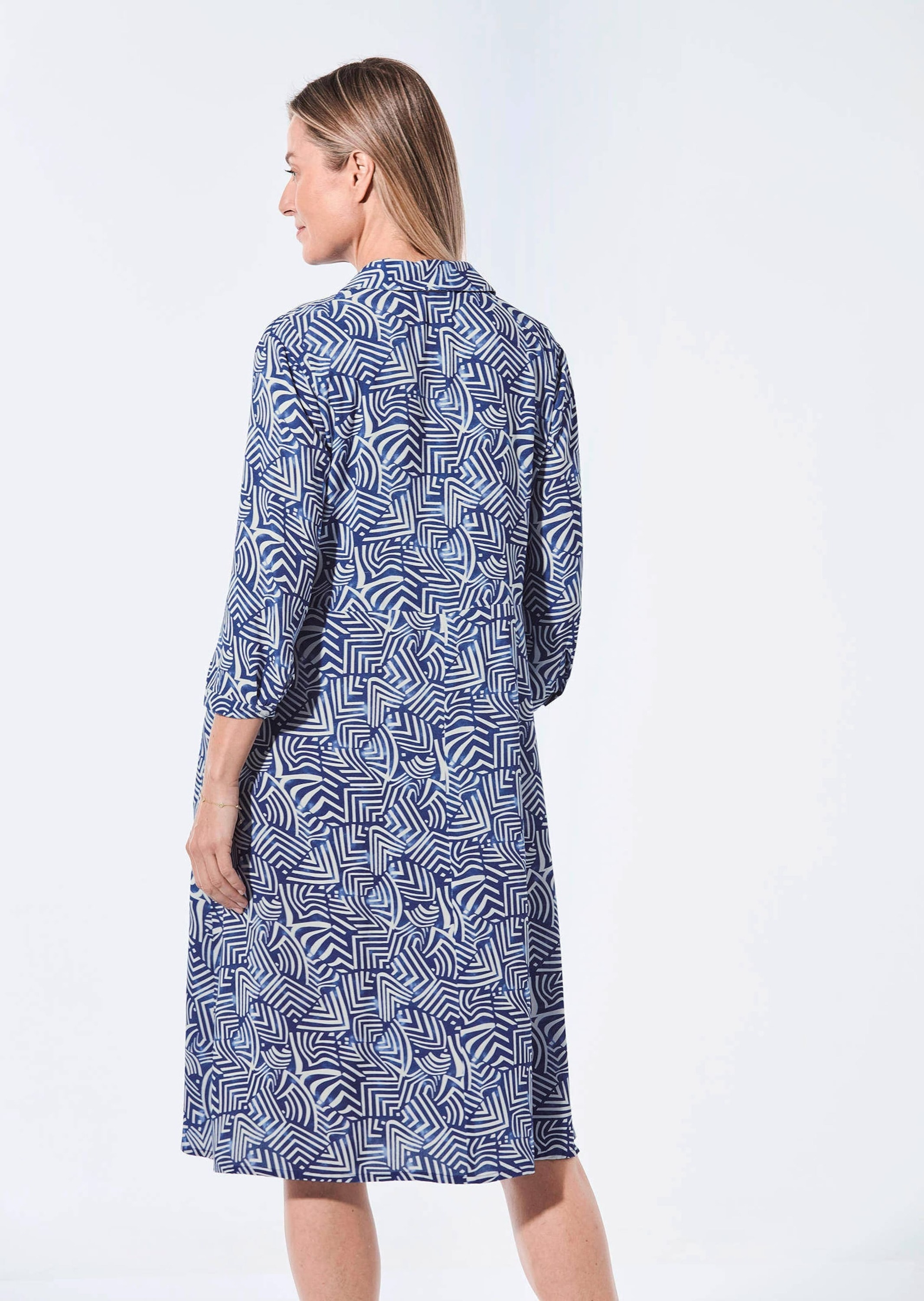 GOLDNER Sommerkleid »Kleid Blusenkleid mit Hemdkragen«