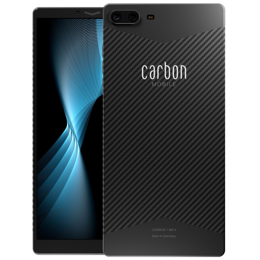 Carbon Mobile Smartphone »Carbon 1 MK II«, schwarz, 15,3 cm/6,01 Zoll, 256 GB Speicherplatz, 16 MP Kamera