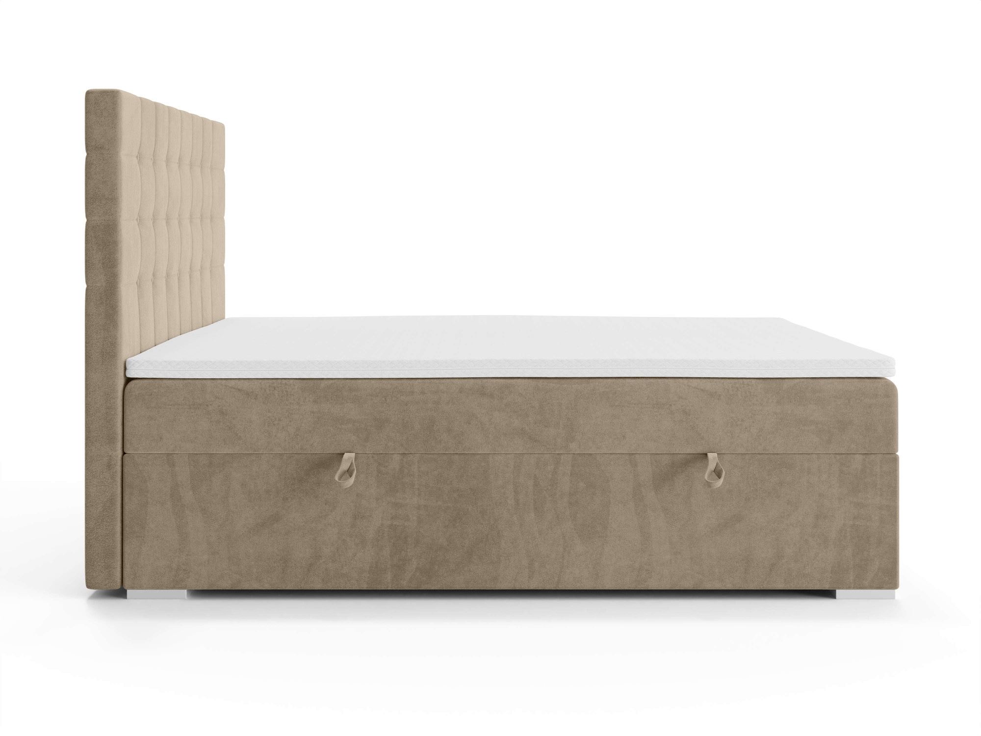 Home affaire Bett »Semla mit Matratze und Topper, in 3 Breiten (140, 160 und 180 cm)« Boxspringbett mit Kopfteil, Bettkasten, Matratze (BFK/TFK) und Topper