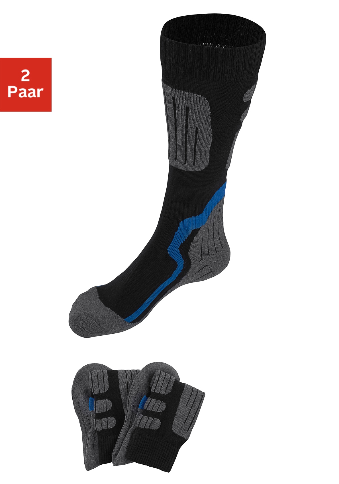 H.I.S Kniestrümpfe Packung, 2 Paar tlg. ideal für Wintersportaktivitäten