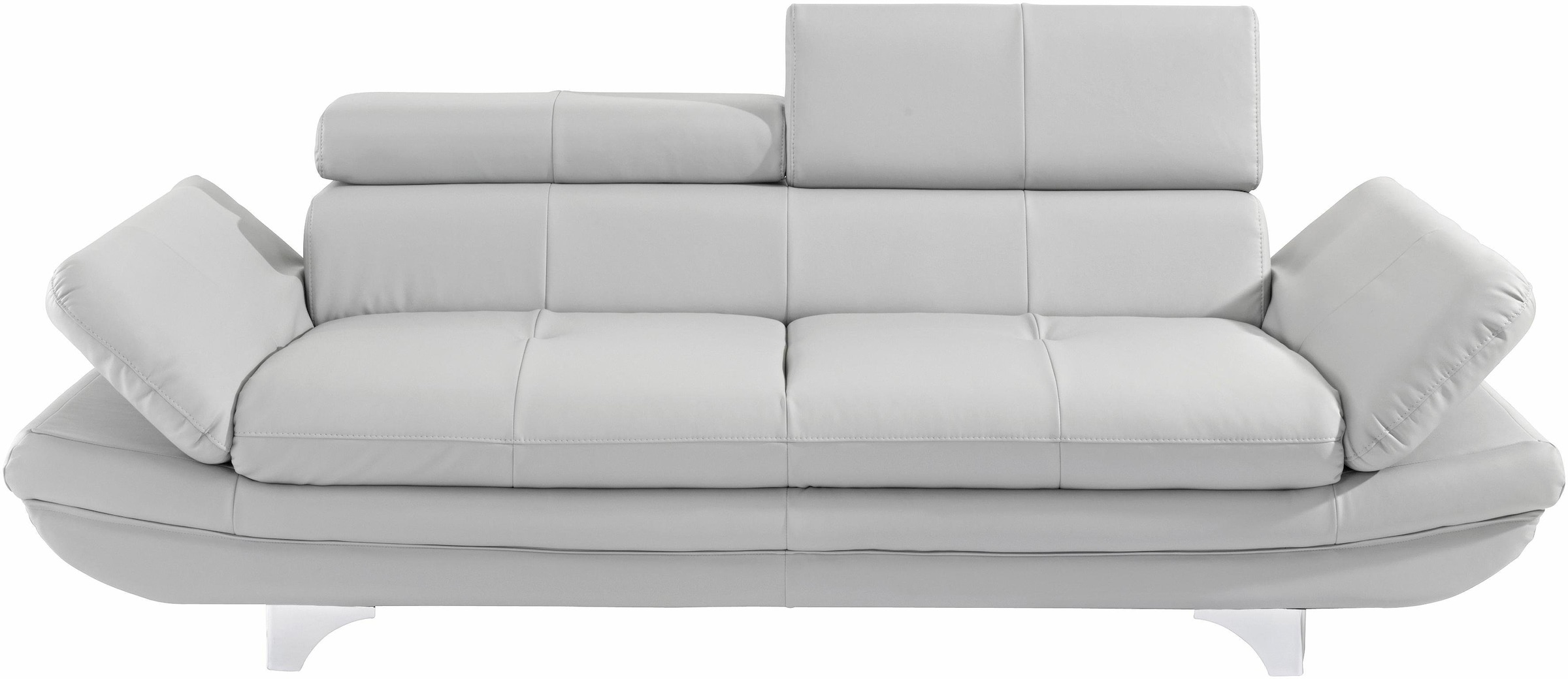 COTTA Polstergarnitur »Enterprise«, (Set), Set bestehend aus: 3-Sitzer mit Arm- & Kopfteilverstellung & Hocker