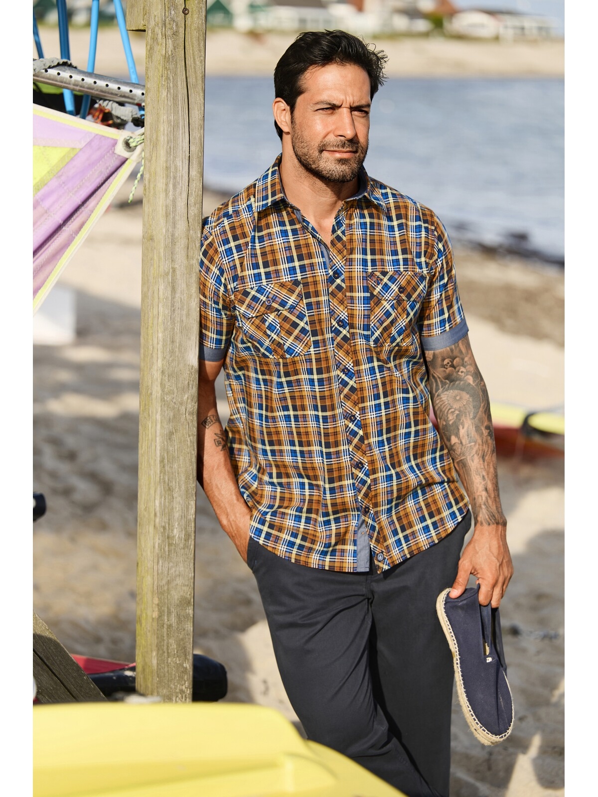 Jan Vanderstorm Kurzarmhemd »Kurzarmhemd URTHOR«
