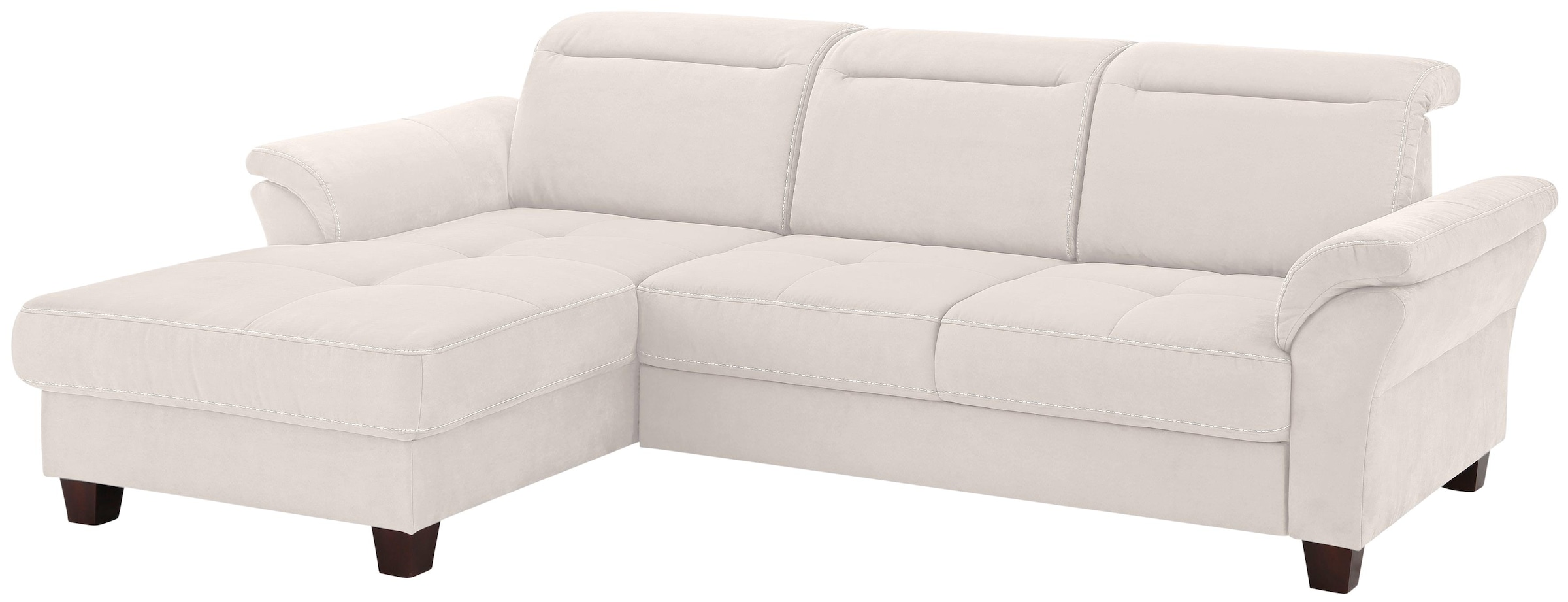 Home affaire Ecksofa »Solvei L-Form« mit Recamierenabschluß und Sitztiefenverstellung