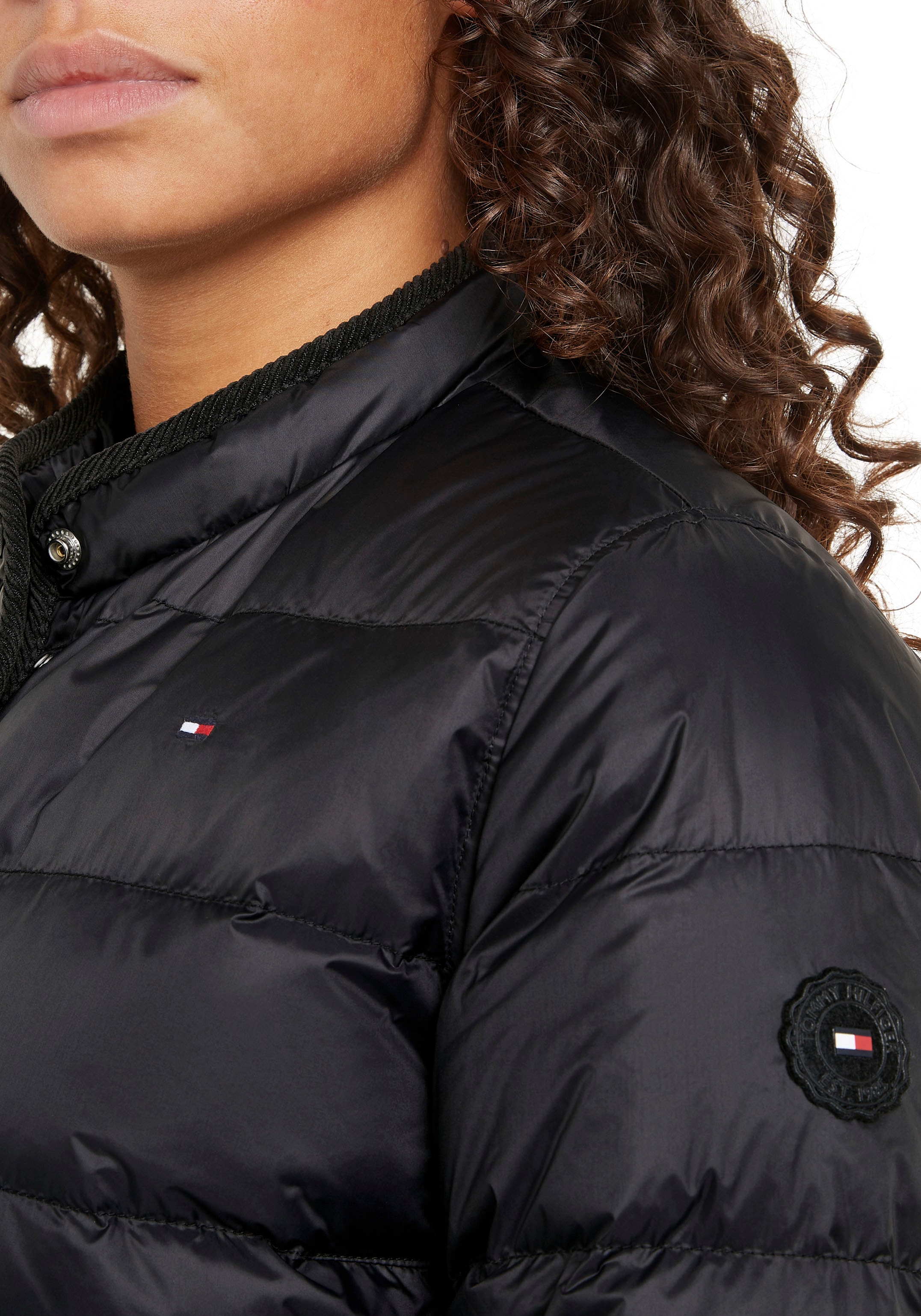 Tommy Hilfiger Steppjacke »LW DOWN COLLARLESS JACKET«, mit leichter Wattierung