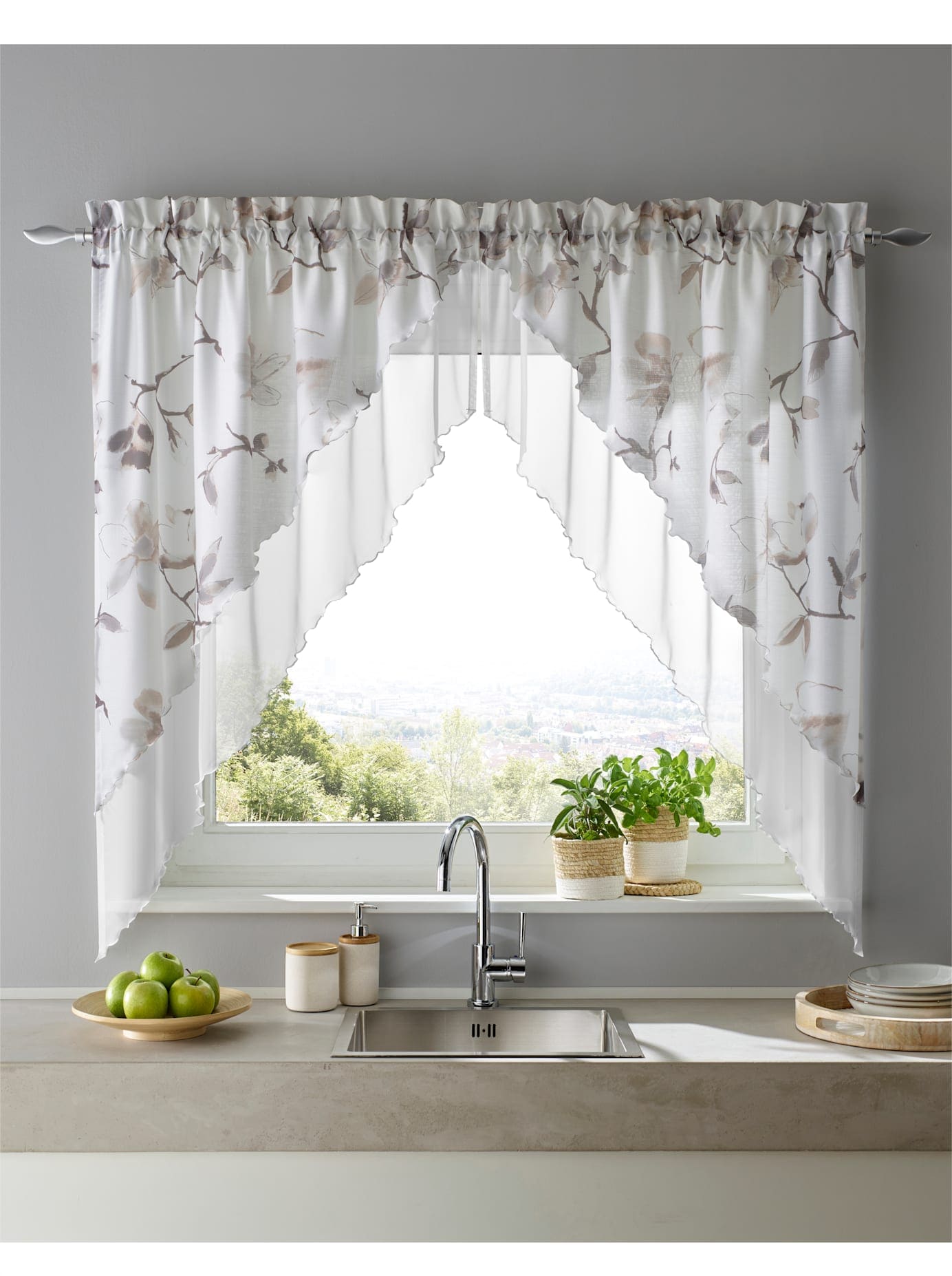 heine home Gardine Stangendurchzug 1 Stk. tlg.