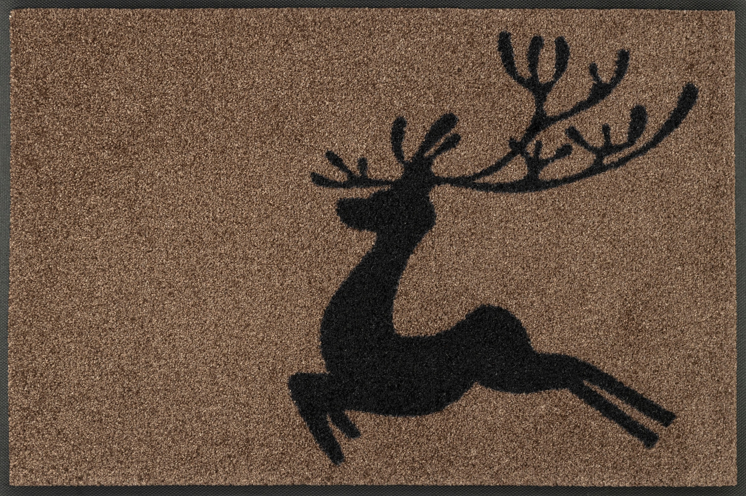 Deer«, rechteckig Fußmatte »Jumping by Kleen-Tex wash+dry