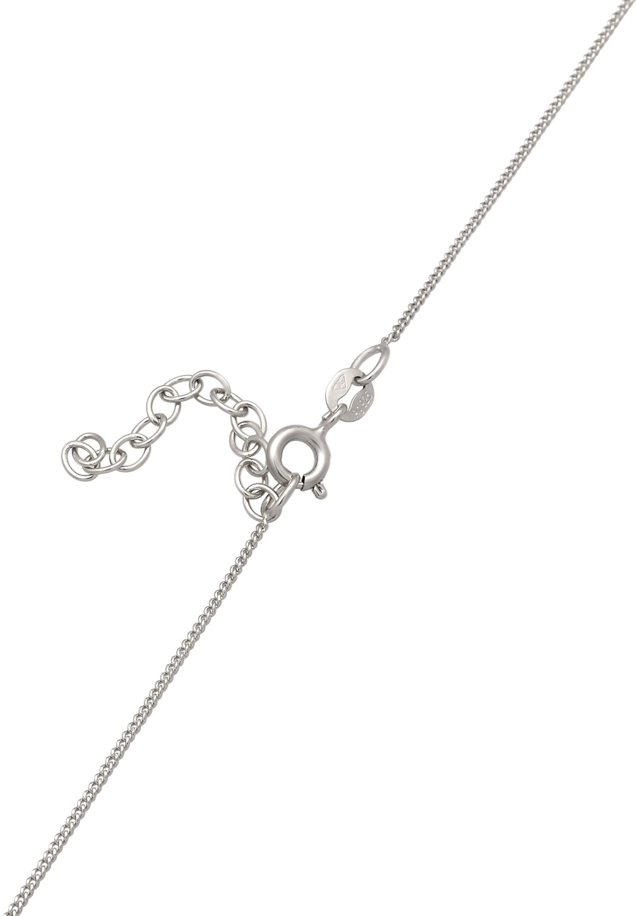 Elli Choker »Halskette Choker Schleife Zirkonia Weiß 925 Sterling Silber«
