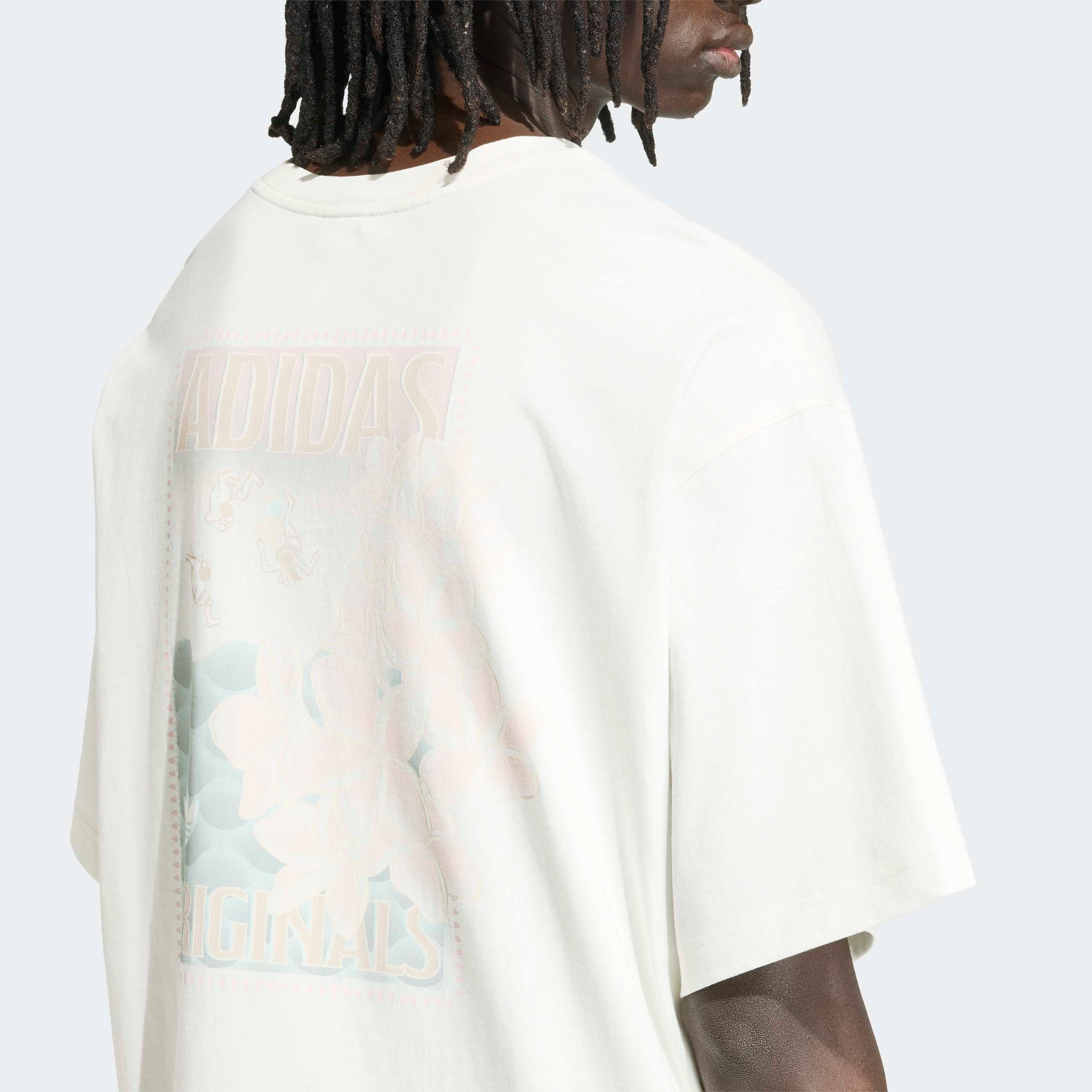 adidas Originals T-Shirt »SUMMER GRAFIK, RUNDHALSAUSSCHNITT« mit Rundhalsausschnitt, normale Länge