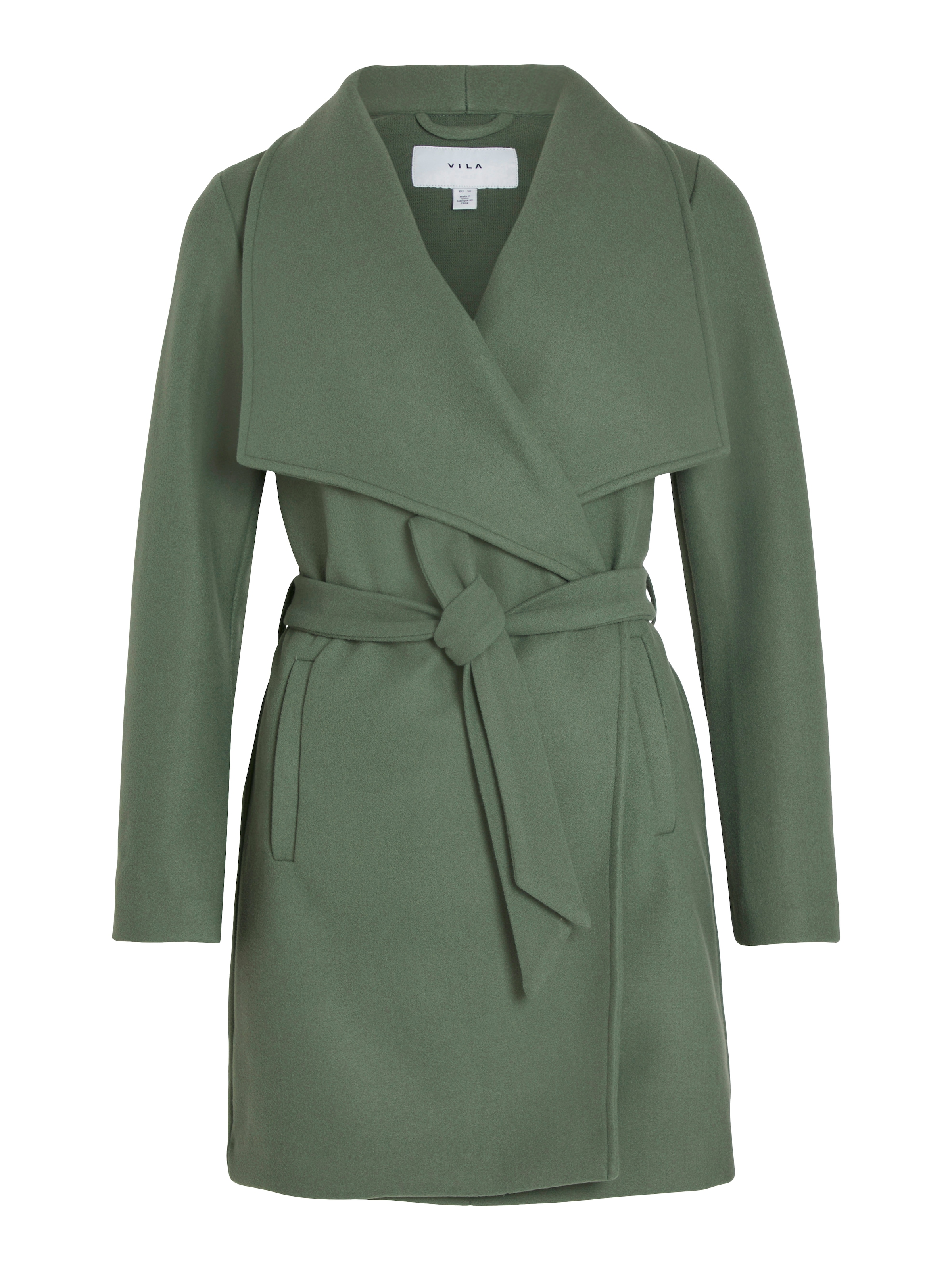 Vila Kurzmantel »VICOOLEY COLLAR BELT COAT - NOOS«