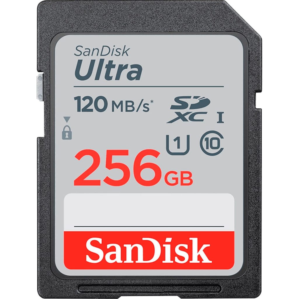 Sandisk Speicherkarte »Ultra® SDXC™ UHS-I 256 GB«, (Class 10 120 MB/s Lesegeschwindigkeit)