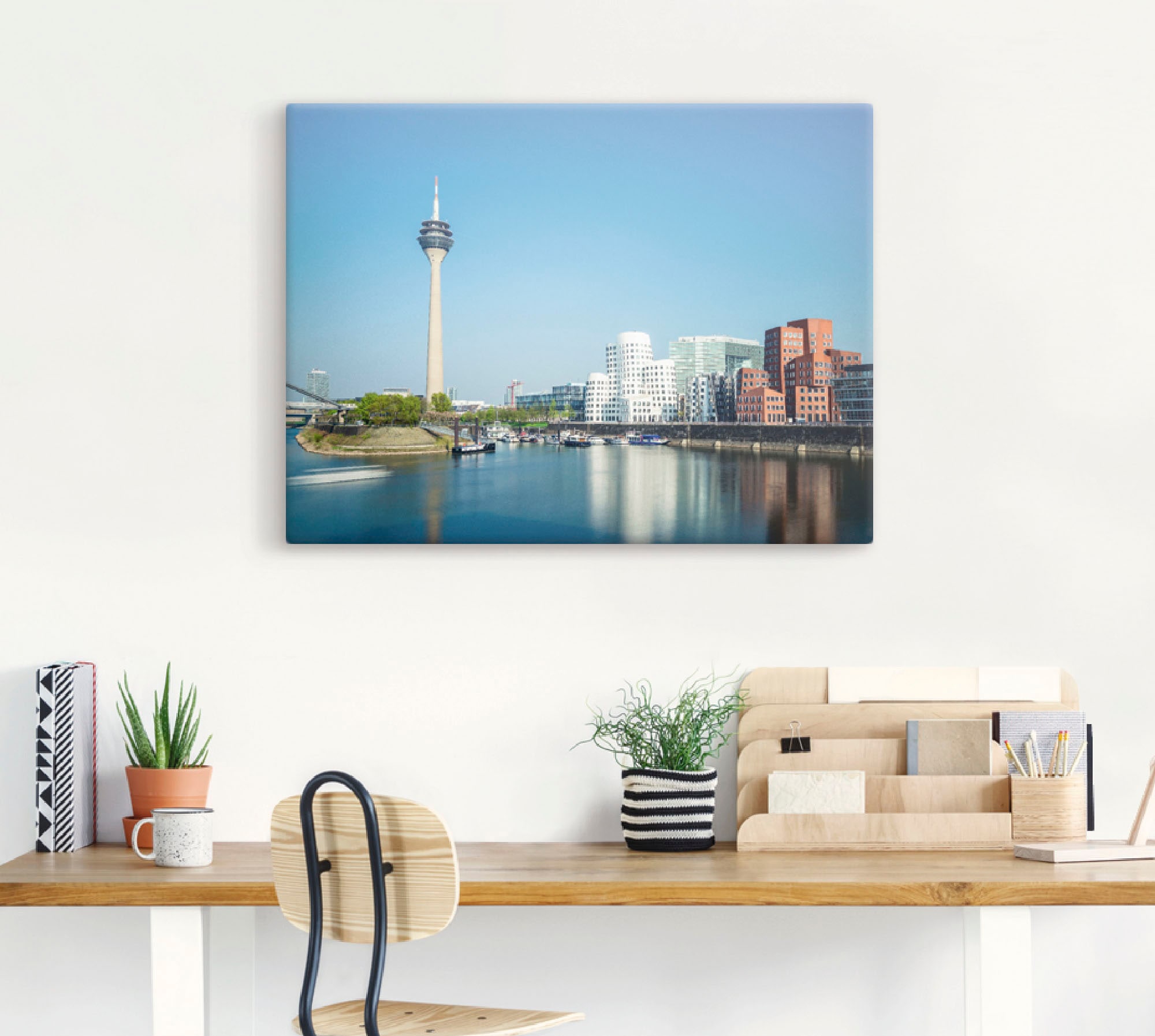 Artland Wandbild »Düsseldorf Medienhafen 2«, Deutschland, (1 St.), als Alubild, Leinwandbild, Wandaufkleber oder Poster in versch. Größen