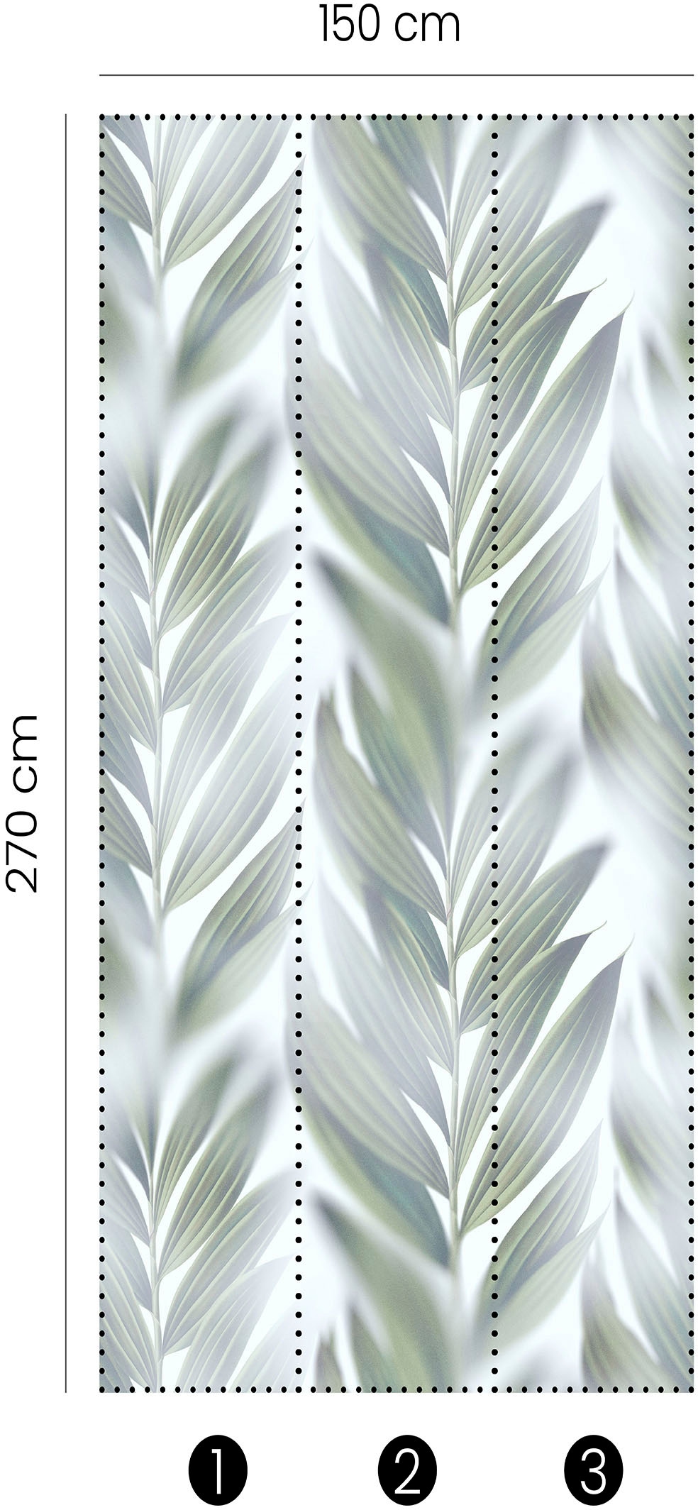 Fashion for walls Fototapete »Fiona« floral glatt Phthalate frei