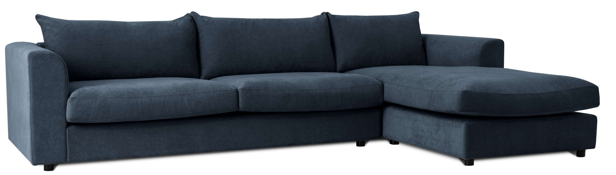 LeGer Home by Lena Gercke Ecksofa »Avelina«, (2 St.), Breite 297 cm, in Cord- und Chenille- Stoff, Rückenkissen mit Federn