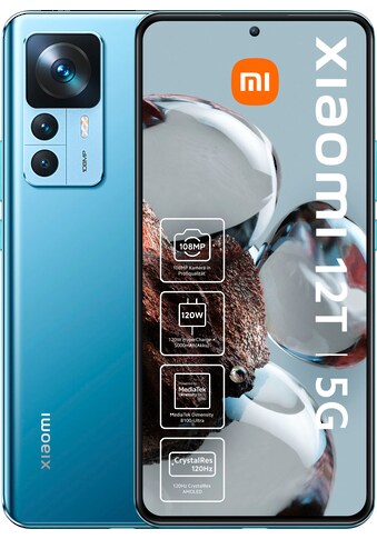 Xiaomi Smartphone »12T 8GB+256GB«, Blue, (16,9 cm/6,67 Zoll, 256 GB Speicherplatz, 108... kaufen