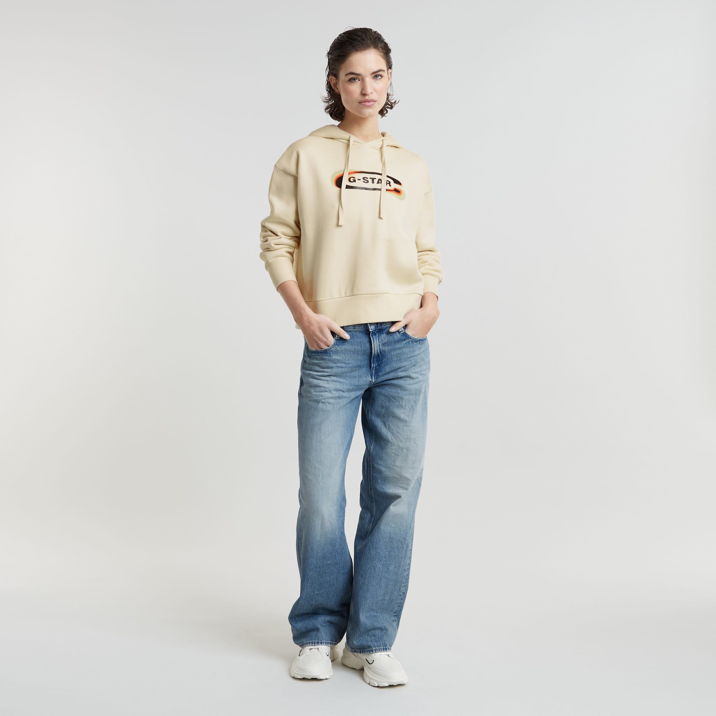 G-STAR Kapuzensweatshirt »Old Skool Logo Loose«
