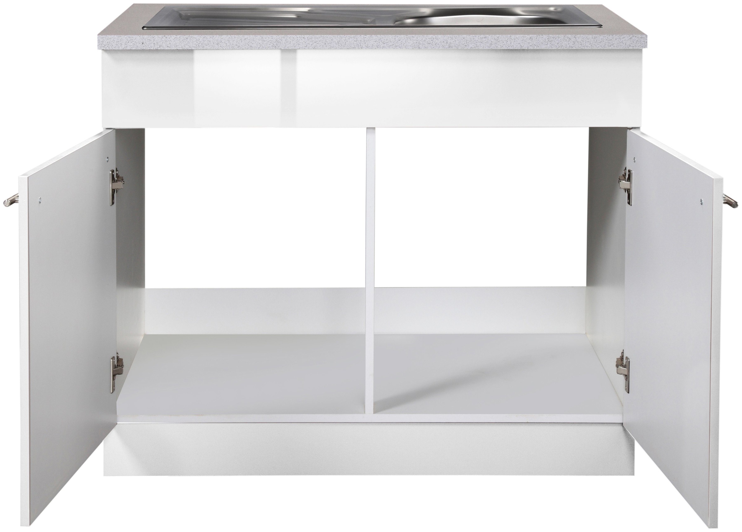 wiho Küchen Spülenschrank »Chicago« 100 cm breit, inkl. Einbauspüle aus Edelstahl