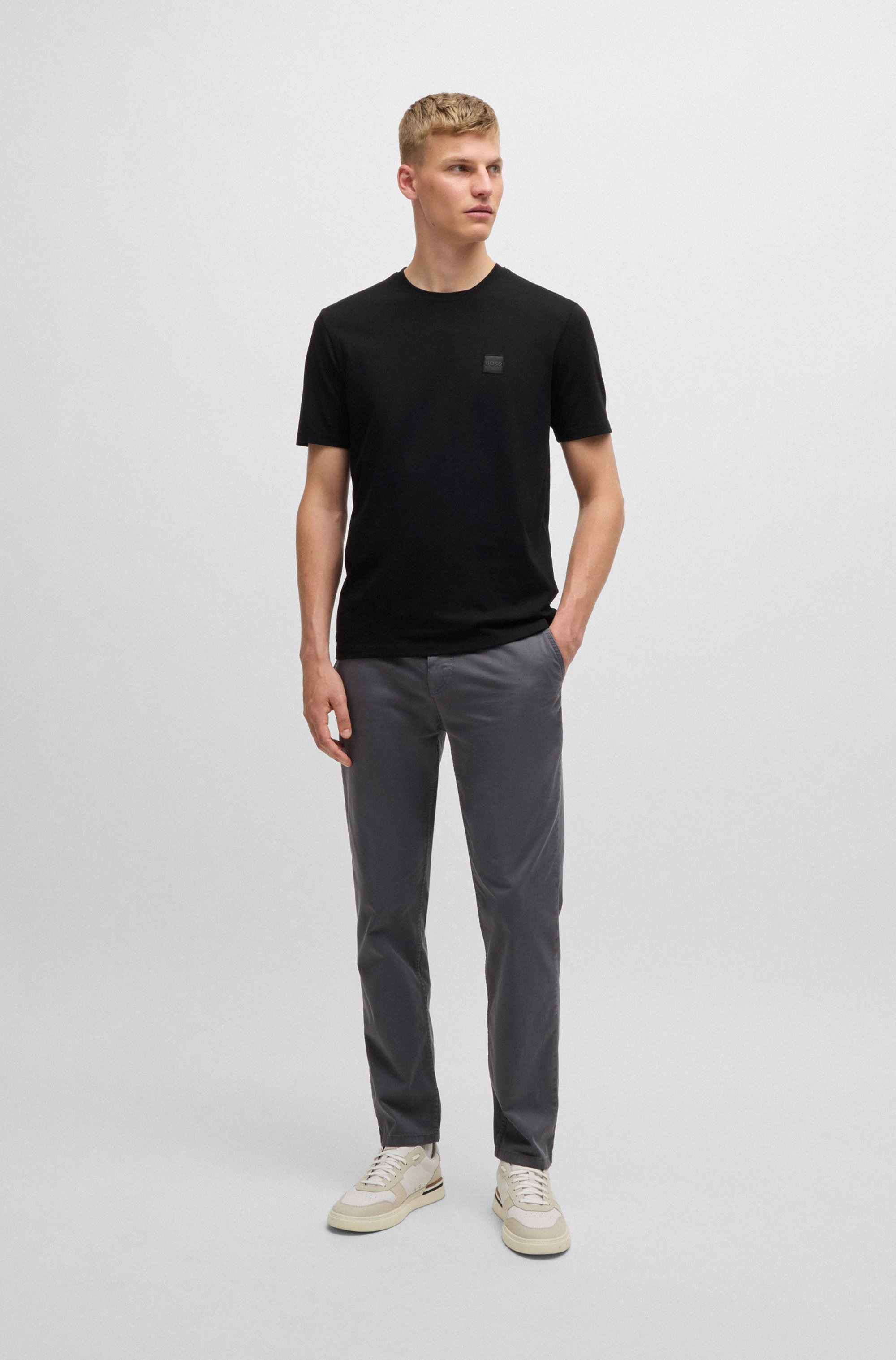 BOSS ORANGE T-Shirt »Tales Regular Fit« 100% Baumwolle BOSS Logo Patch Rundhals