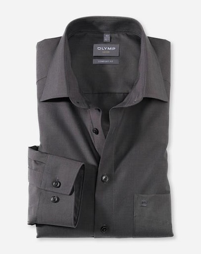 OLYMP Businesshemd »Luxor comfort fit« unifarben, bügelfrei, mit Brusttasche