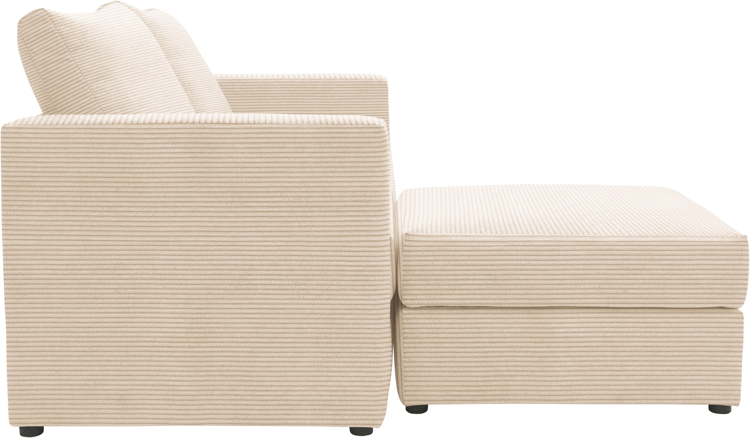 DOMO collection 2-Sitzer »800015, als Sitzmöbel oder Schlafgelegenheit nutzbar, Schlafsofa«, Sitzfläche mit Federkern, inkl. 2 Rückenkissen