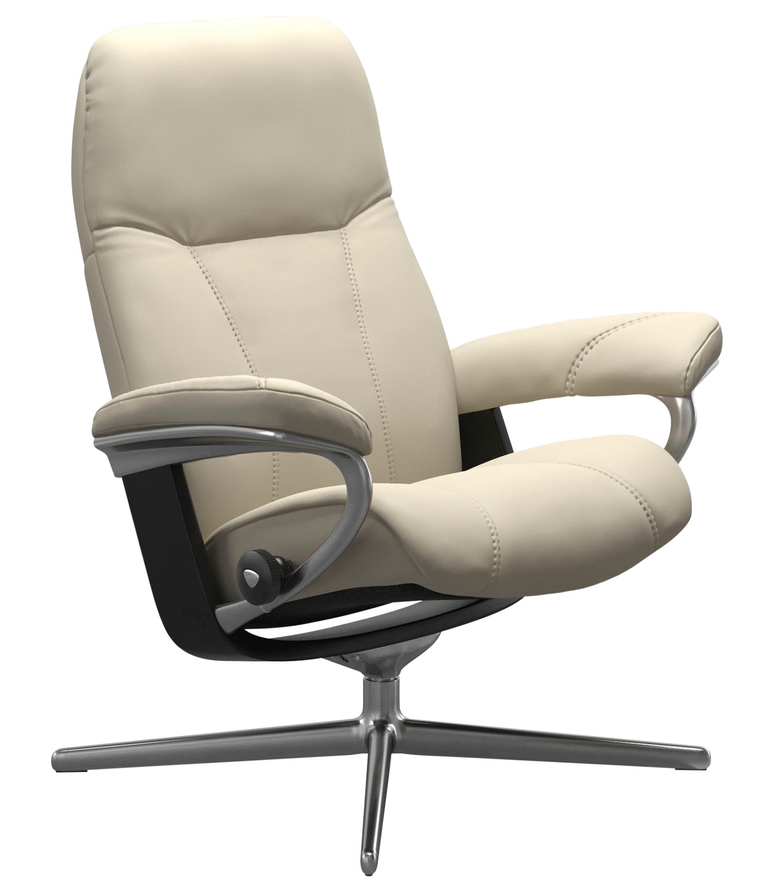 Stressless® Relaxsessel »Consul« mit Cross Base, Größe S, M & L, Holzakzent Schwarz